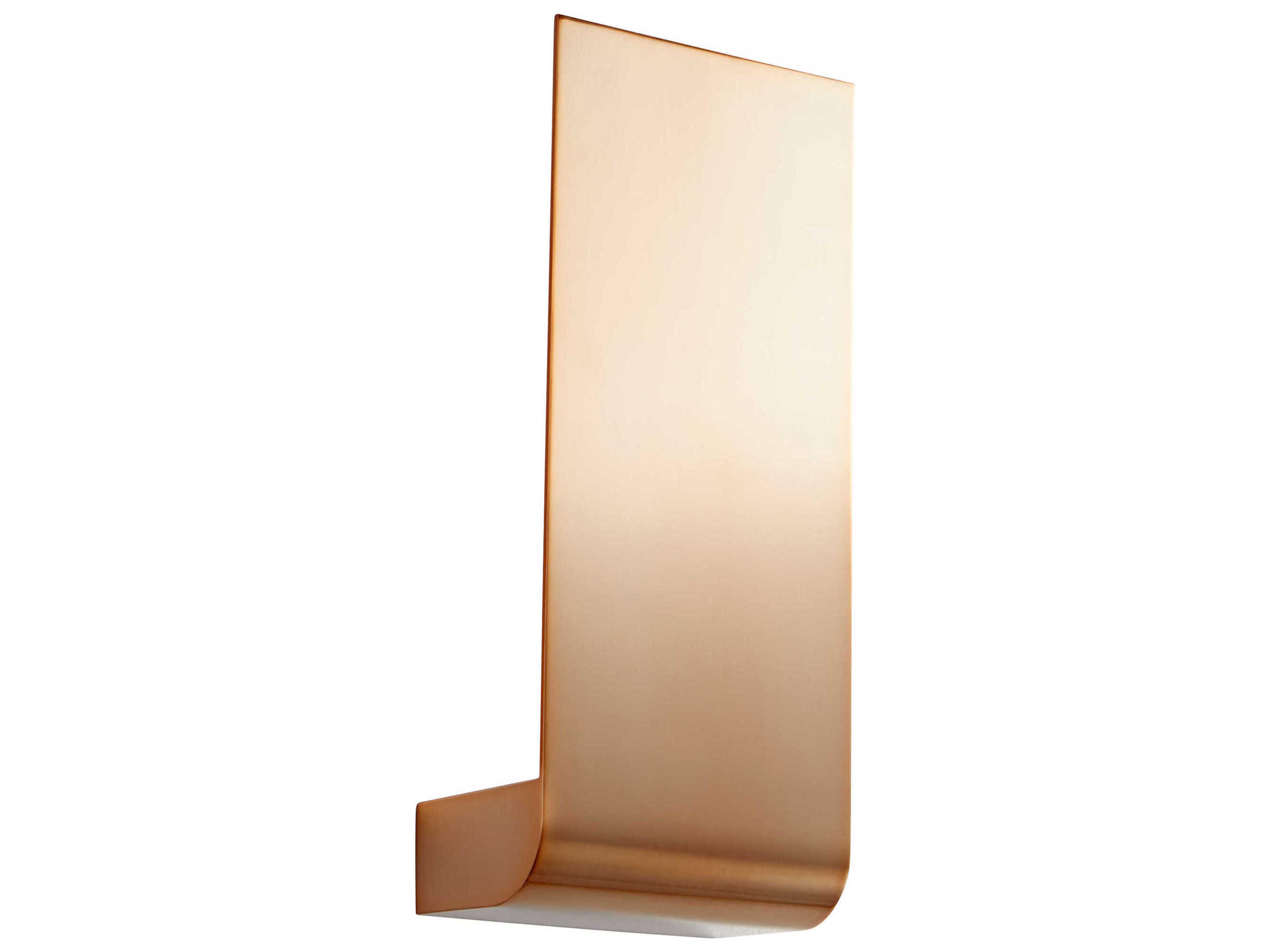 Oxygen by Quorum Halo 1-Light Satin Copper Wall Sconce