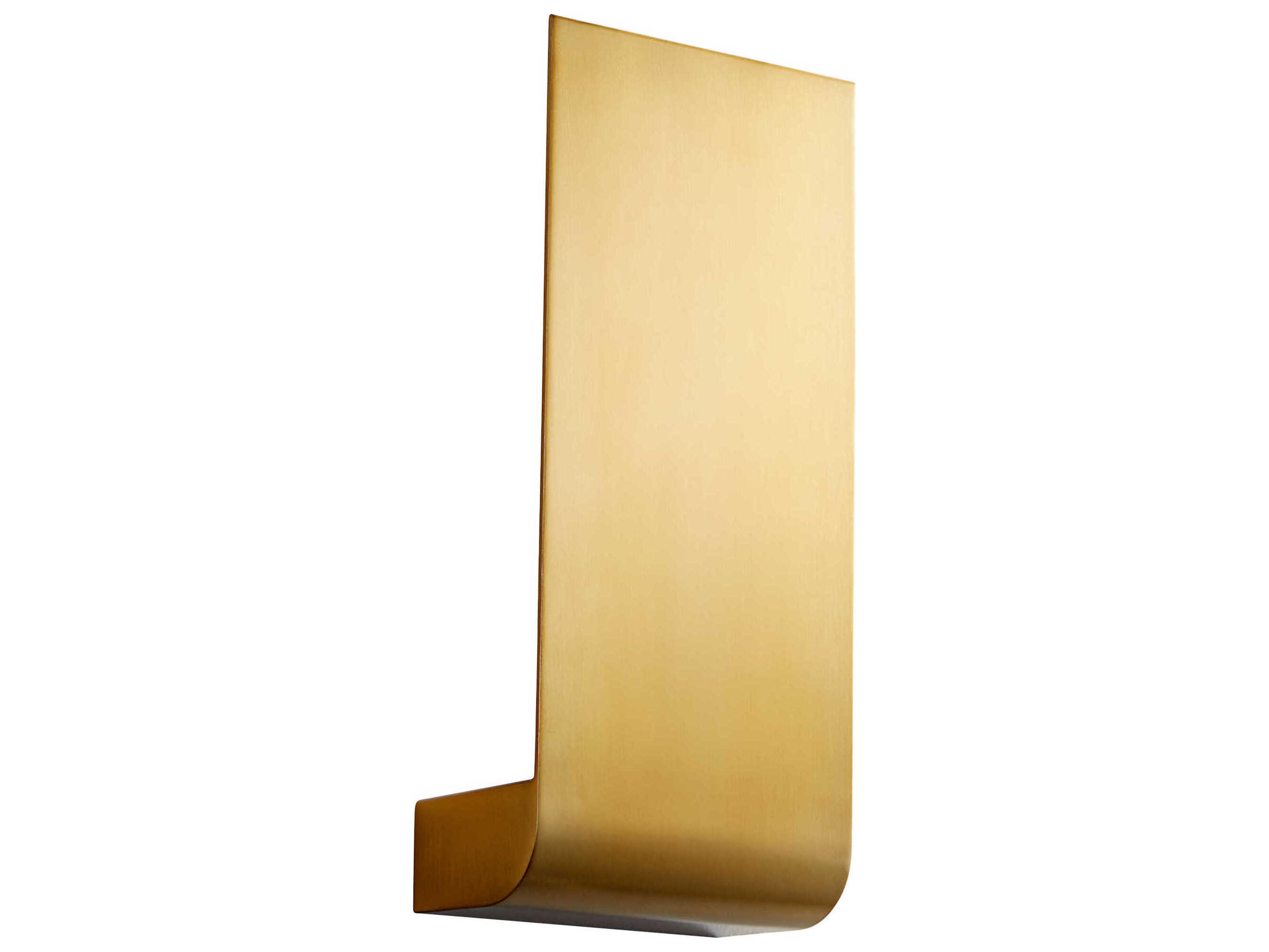 Oxygen by Quorum Halo 1-Light Aged Brass Wall Sconce