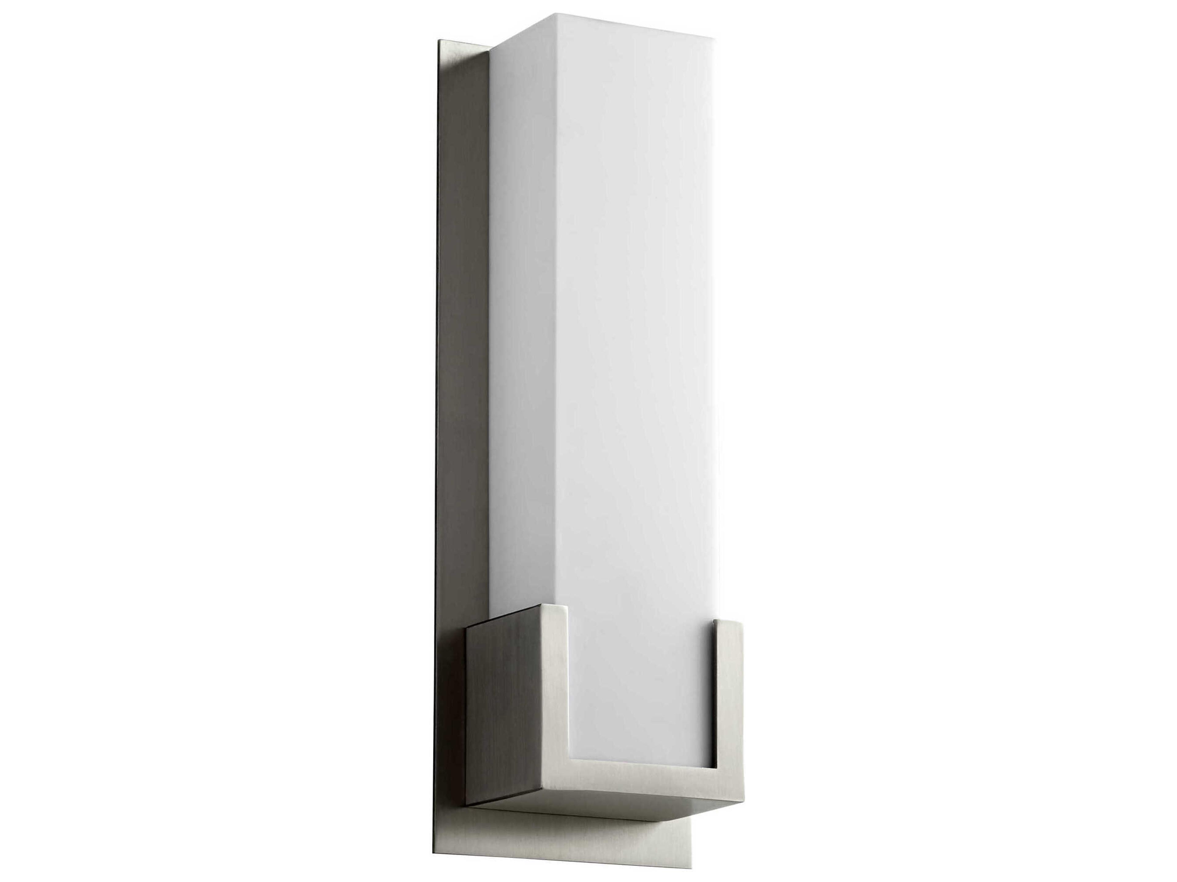 Oxygen by Quorum Orion 1-Light Satin Nickel Wall Sconce