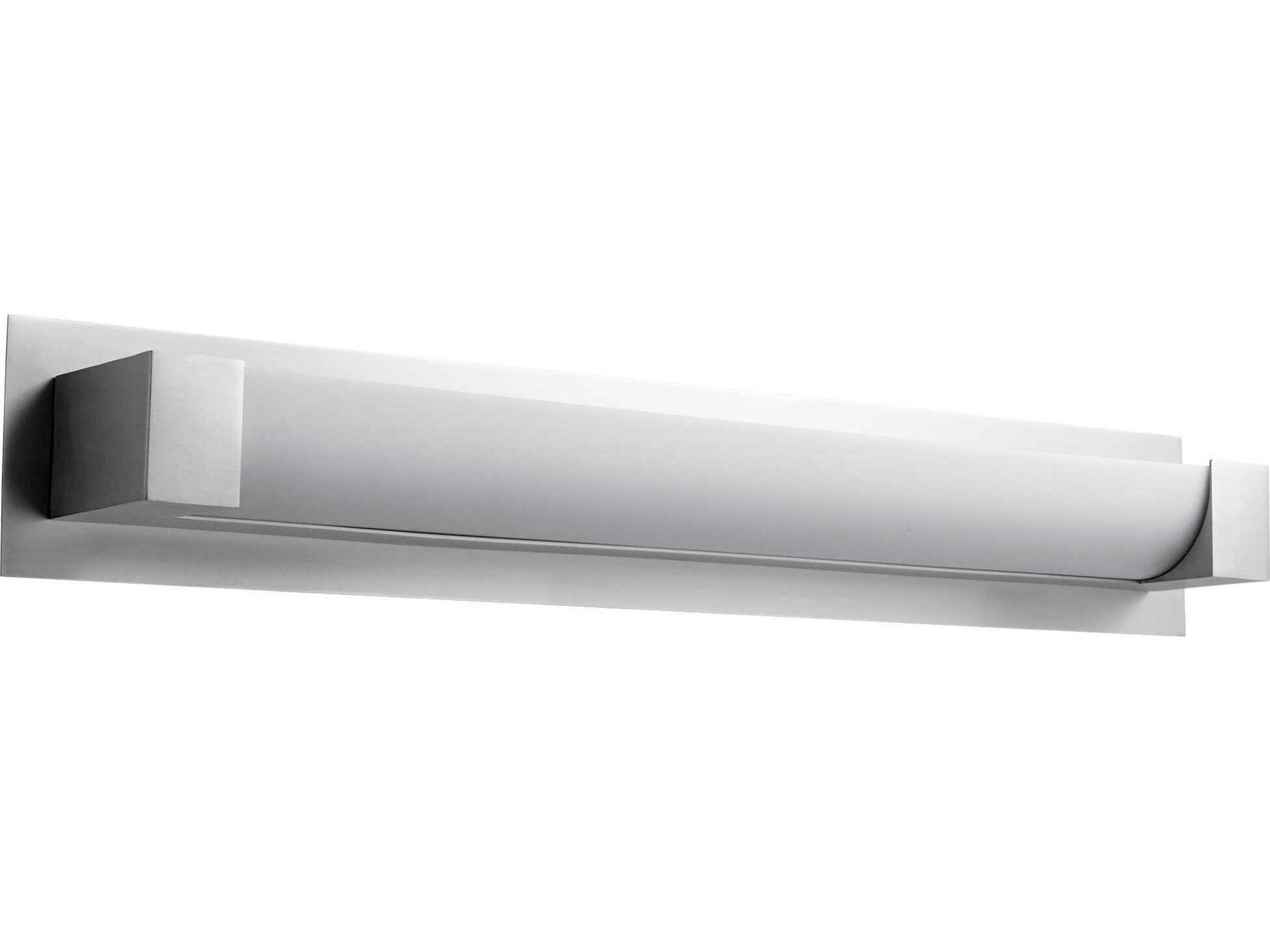 Oxygen by Quorum Balance 1-Light Satin Nickel Vanity Light