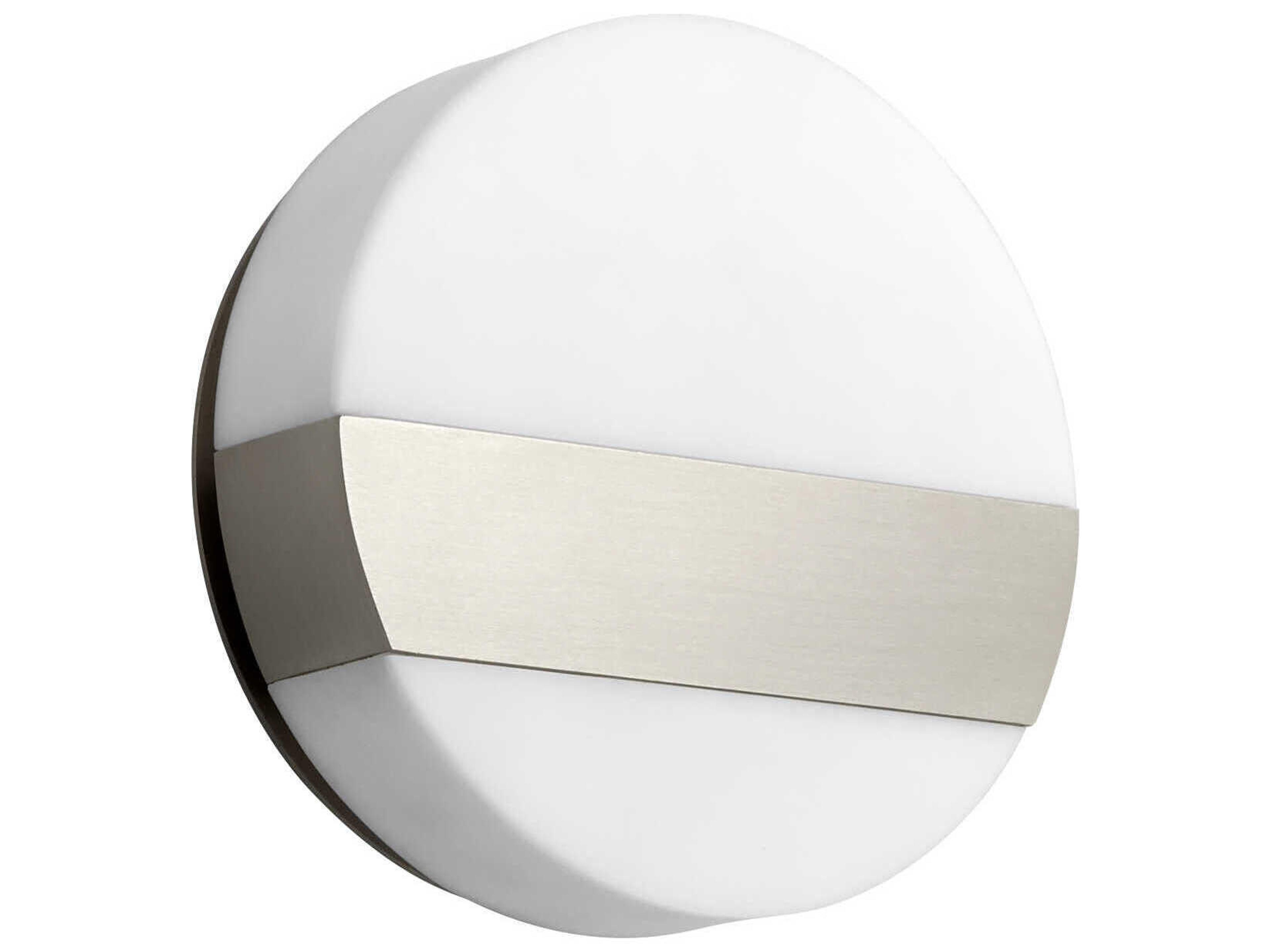 Oxygen by Quorum Aurora 1-Light Satin Nickel Wall Sconce