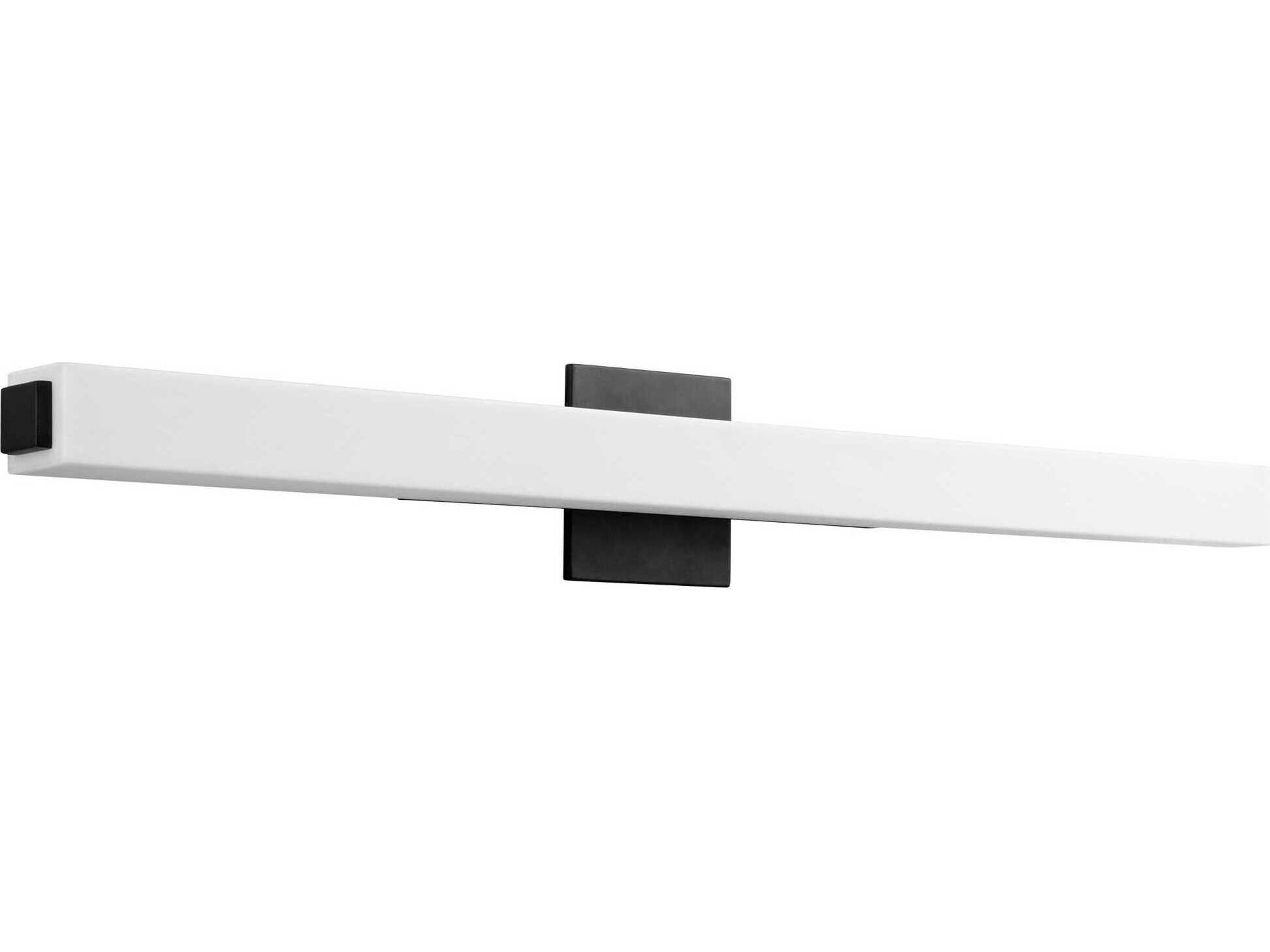 Oxygen by Quorum Adelphi 1-Light Black Vanity Light