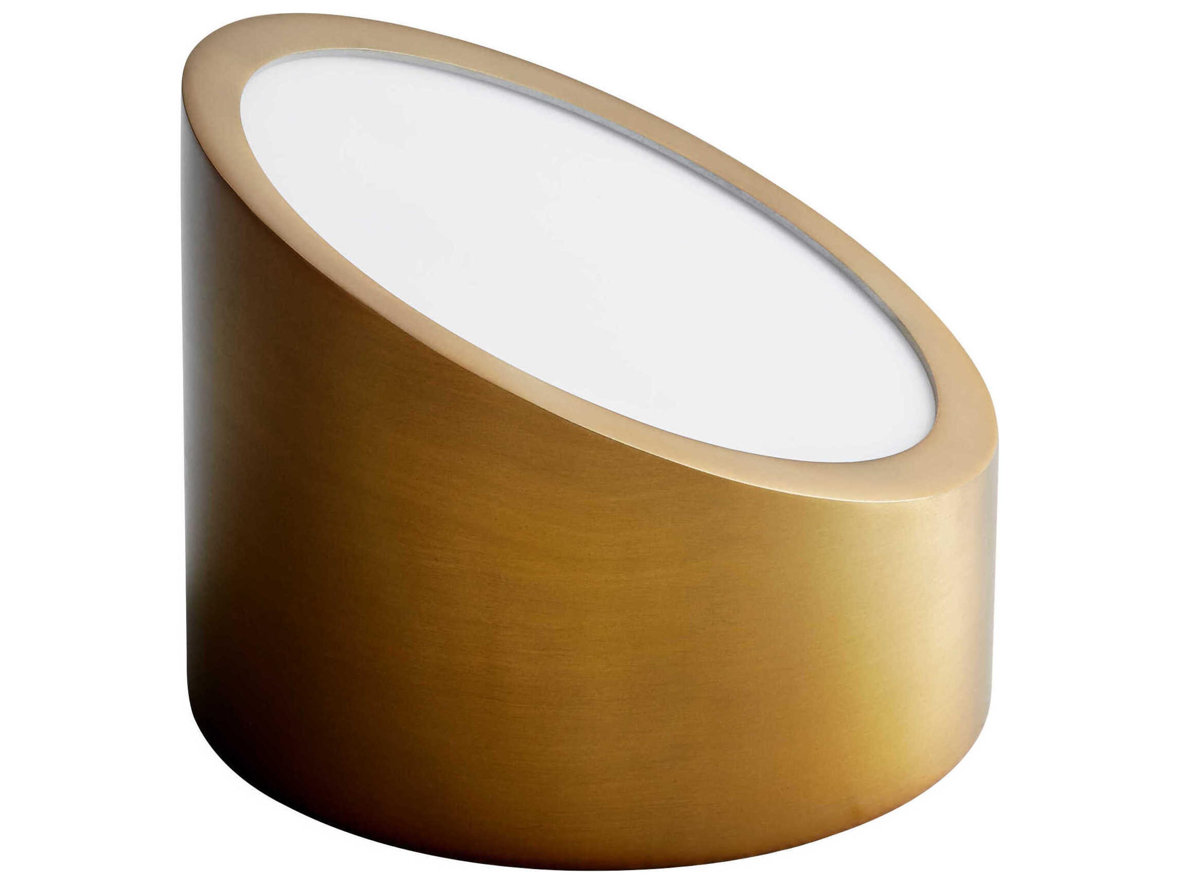 Oxygen by Quorum Zeepers 1-Light Aged Brass Wall Sconce