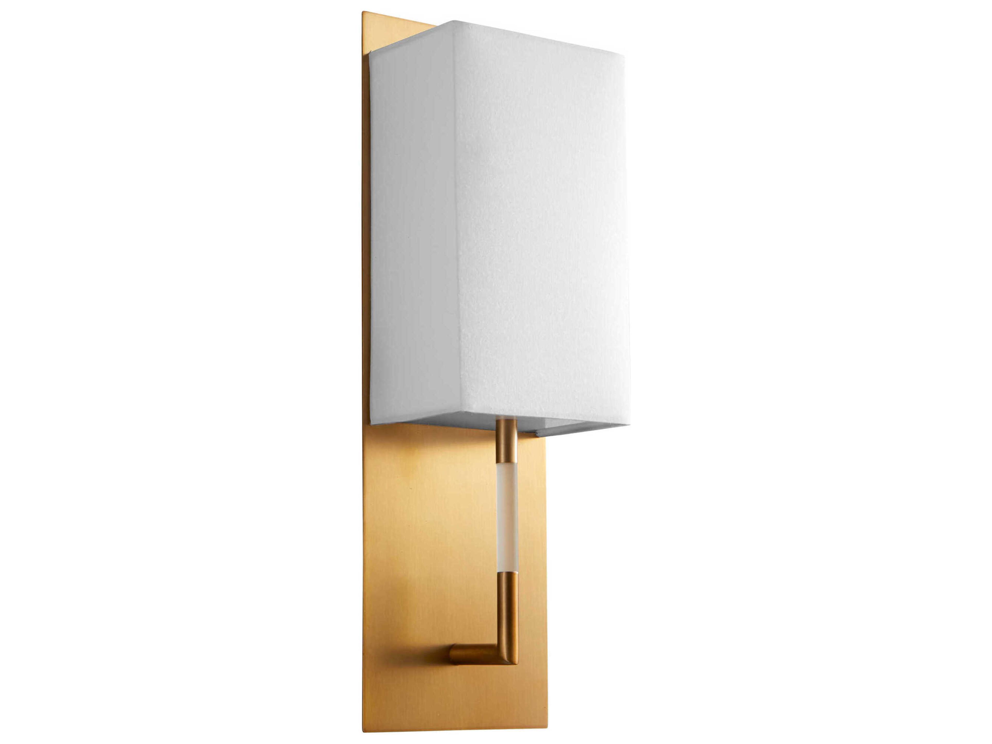 Oxygen by Quorum Epoch 1-Light Aged Brass Wall Sconce
