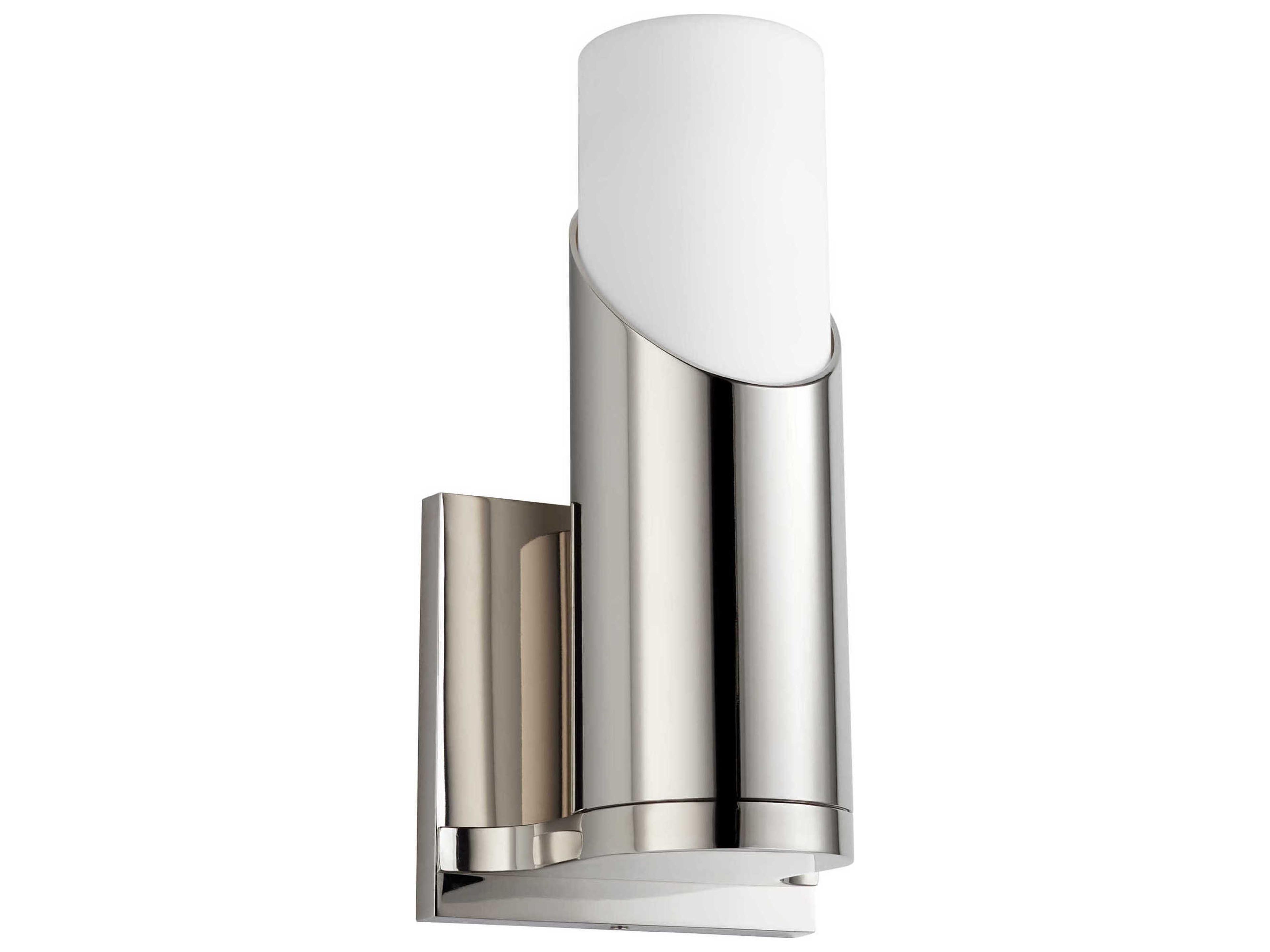 Oxygen by Quorum Ellipse 1-Light Polished Nickel Wall Sconce
