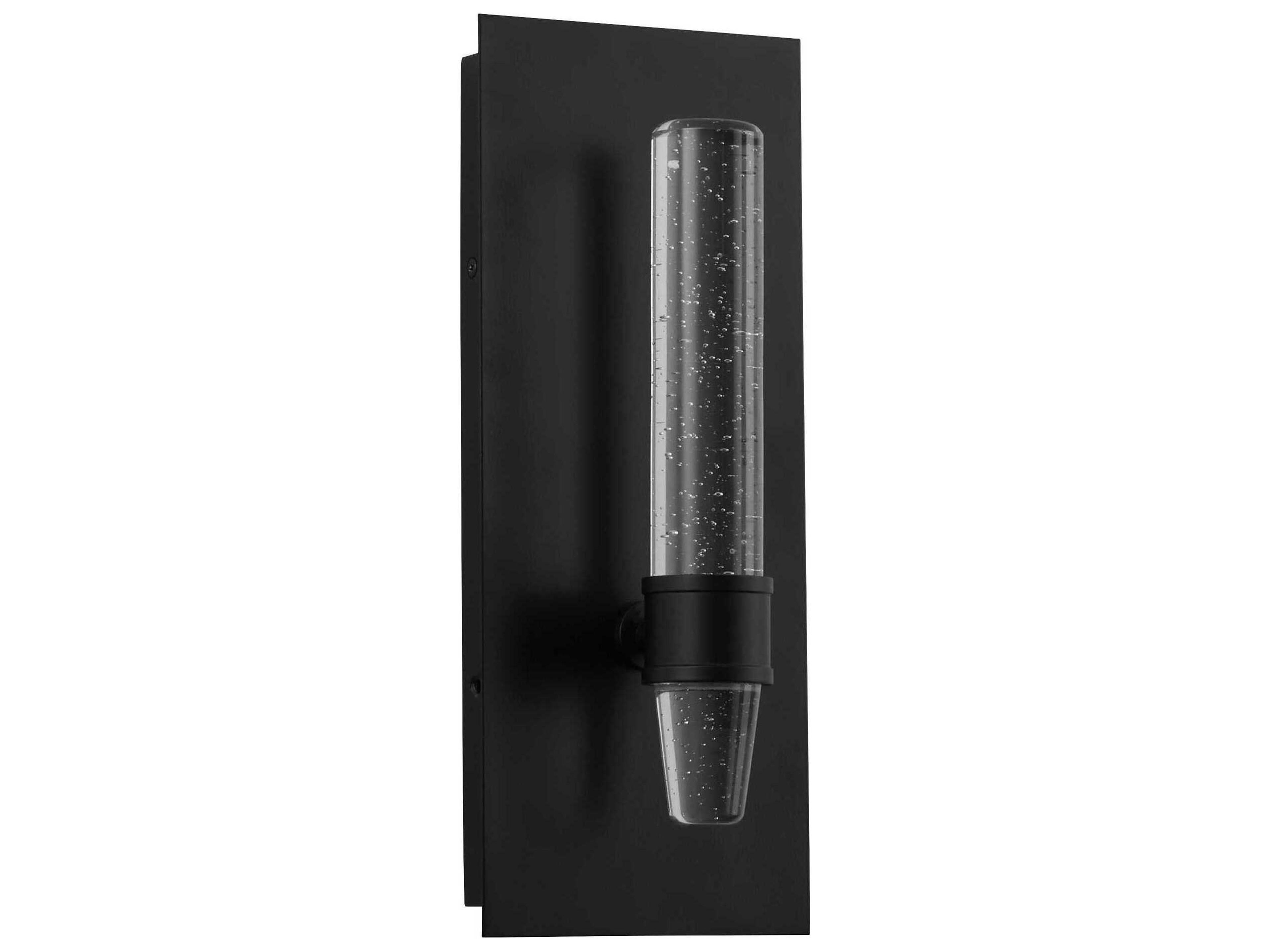 Oxygen by Quorum Ethos 1-Light Black Wall Sconce