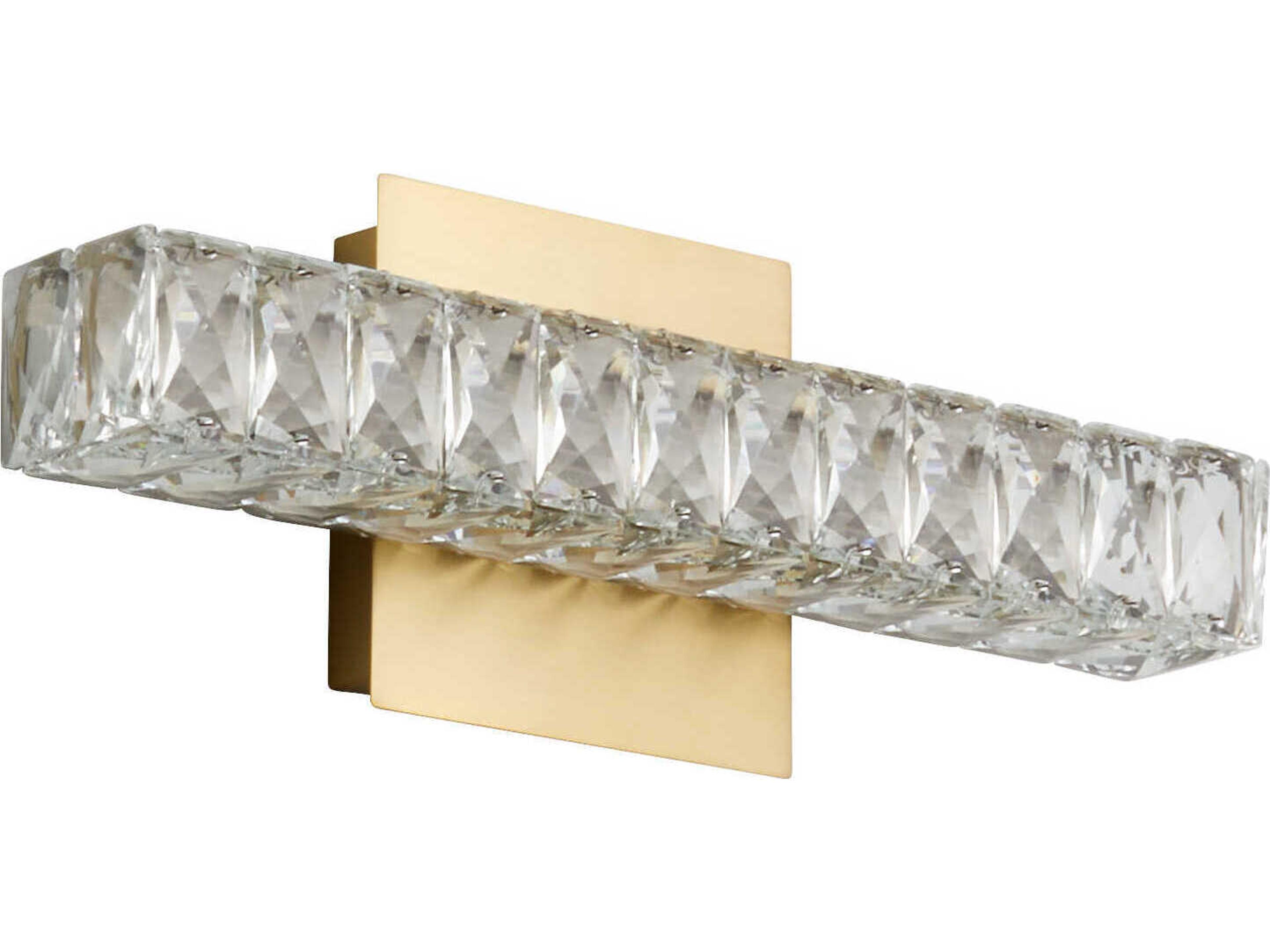 Oxygen by Quorum Elan 1-Light Aged Brass Wall Sconce