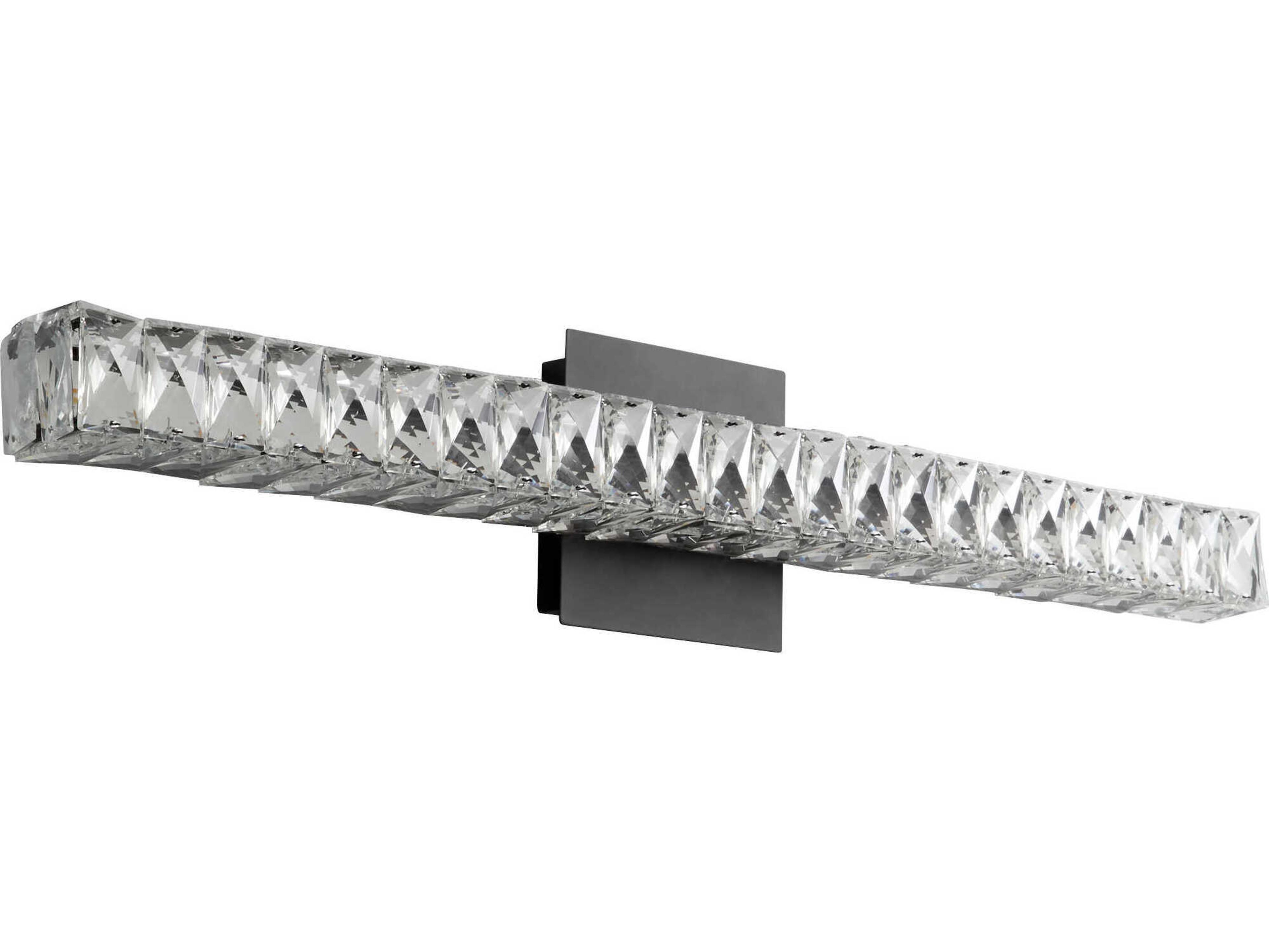 Oxygen by Quorum Elan 2-Light Black Vanity Light