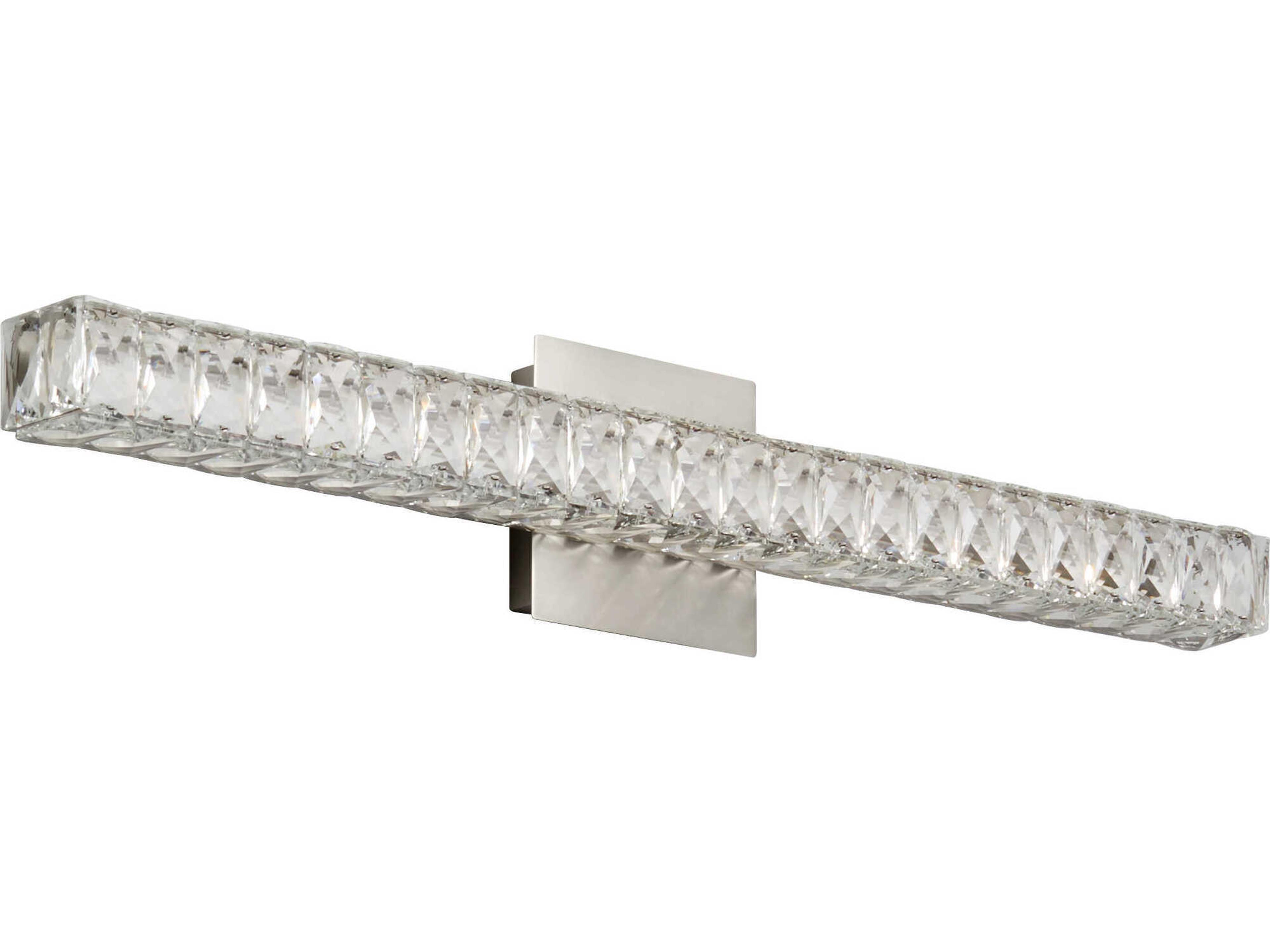 Oxygen by Quorum Elan 2-Light Satin Nickel Vanity Light