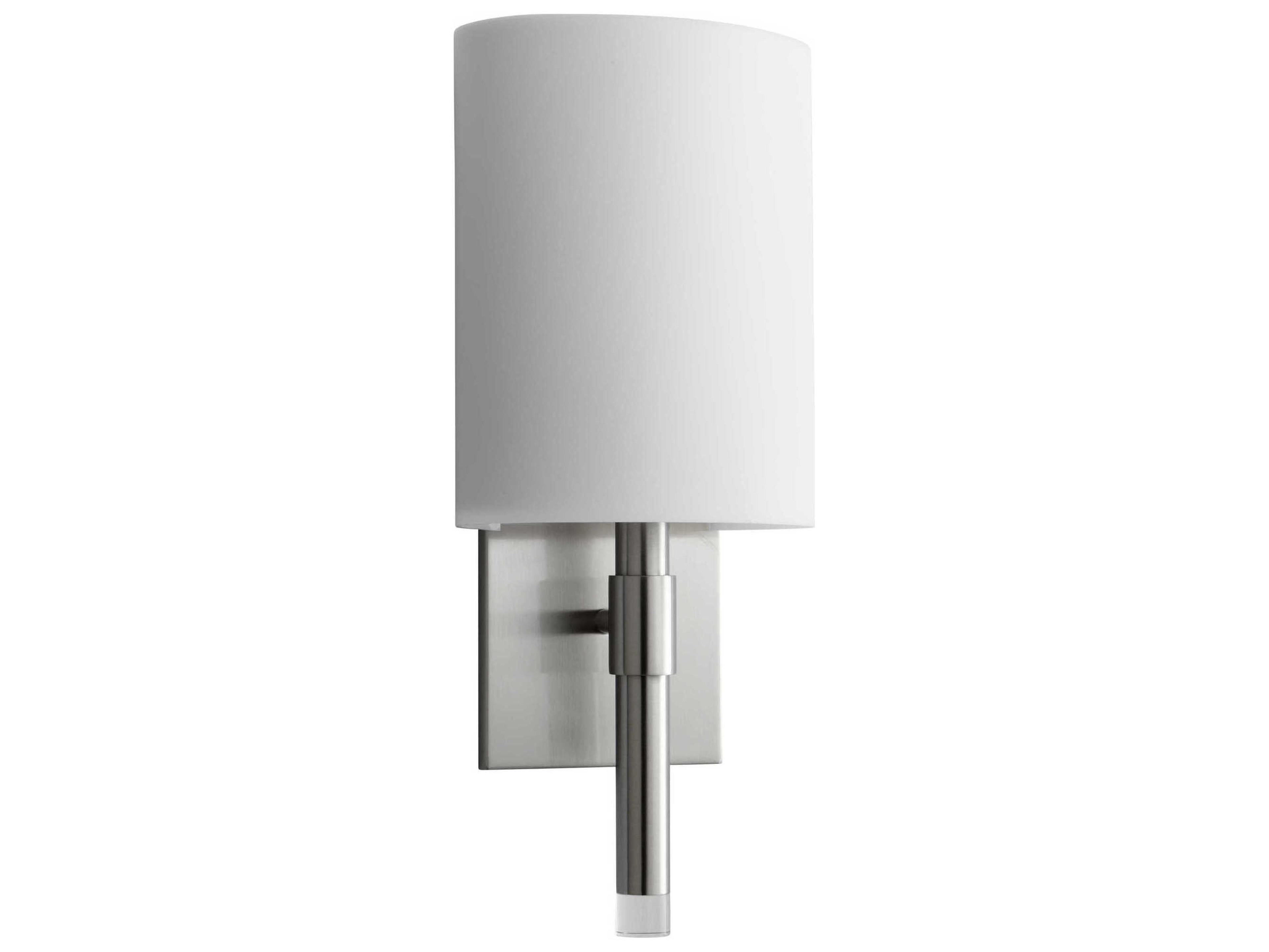 Oxygen by Quorum Beacon 1-Light Satin Brass Silver Wall Sconce