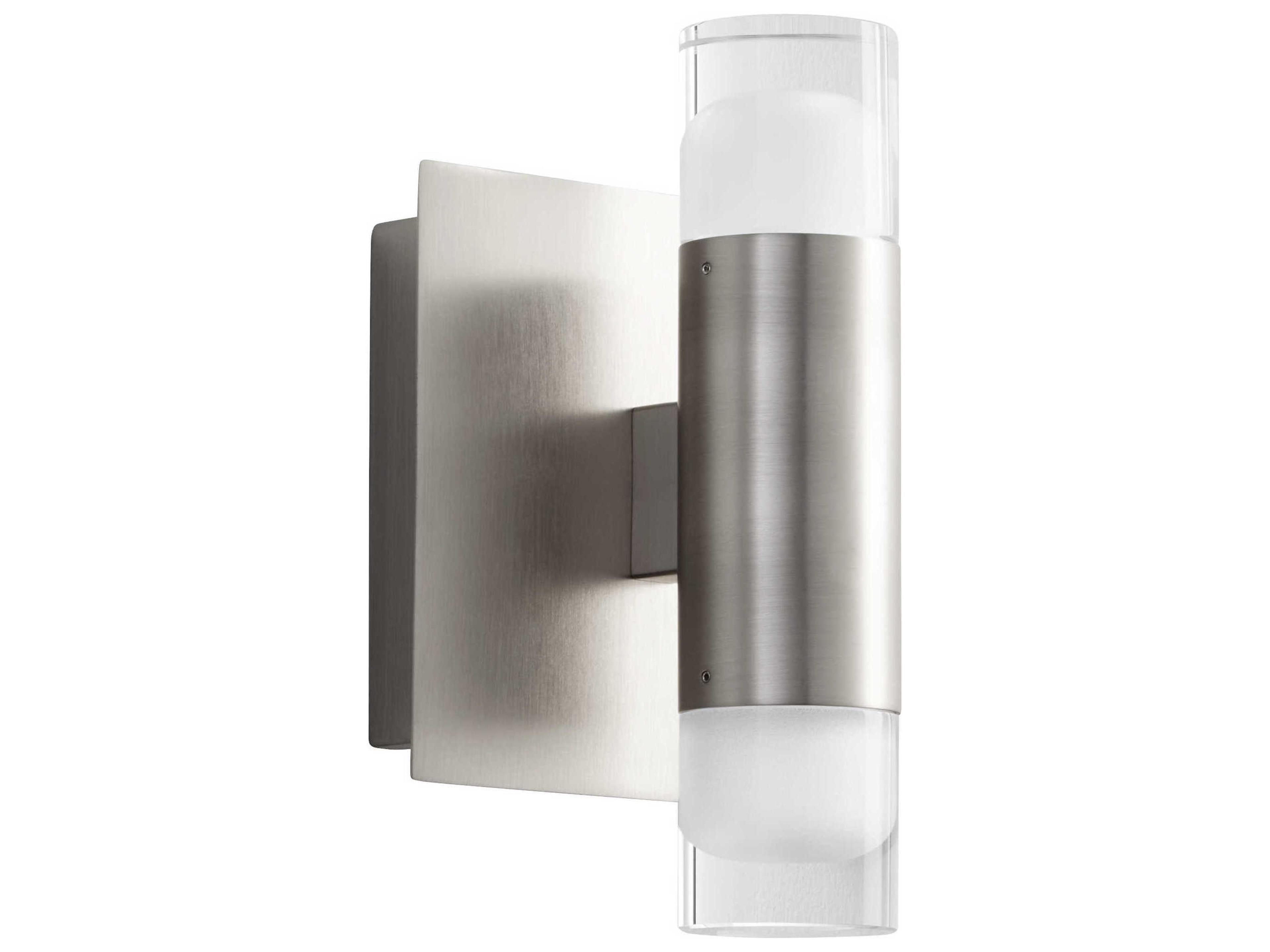 Oxygen by Quorum Alarum 2-Light Satin Nickel Wall Sconce