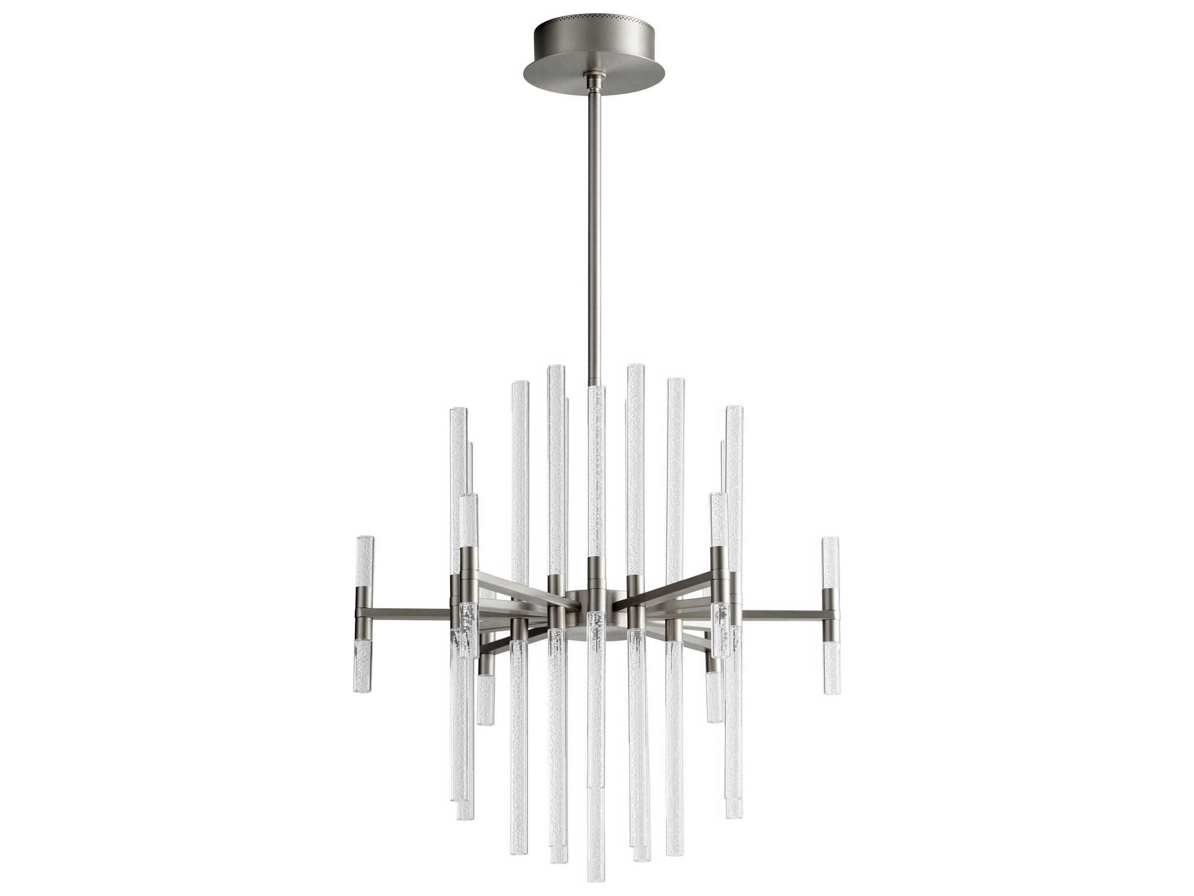 Oxygen by Quorum Miro 37-Light Satin Nickel Linear Chandelier