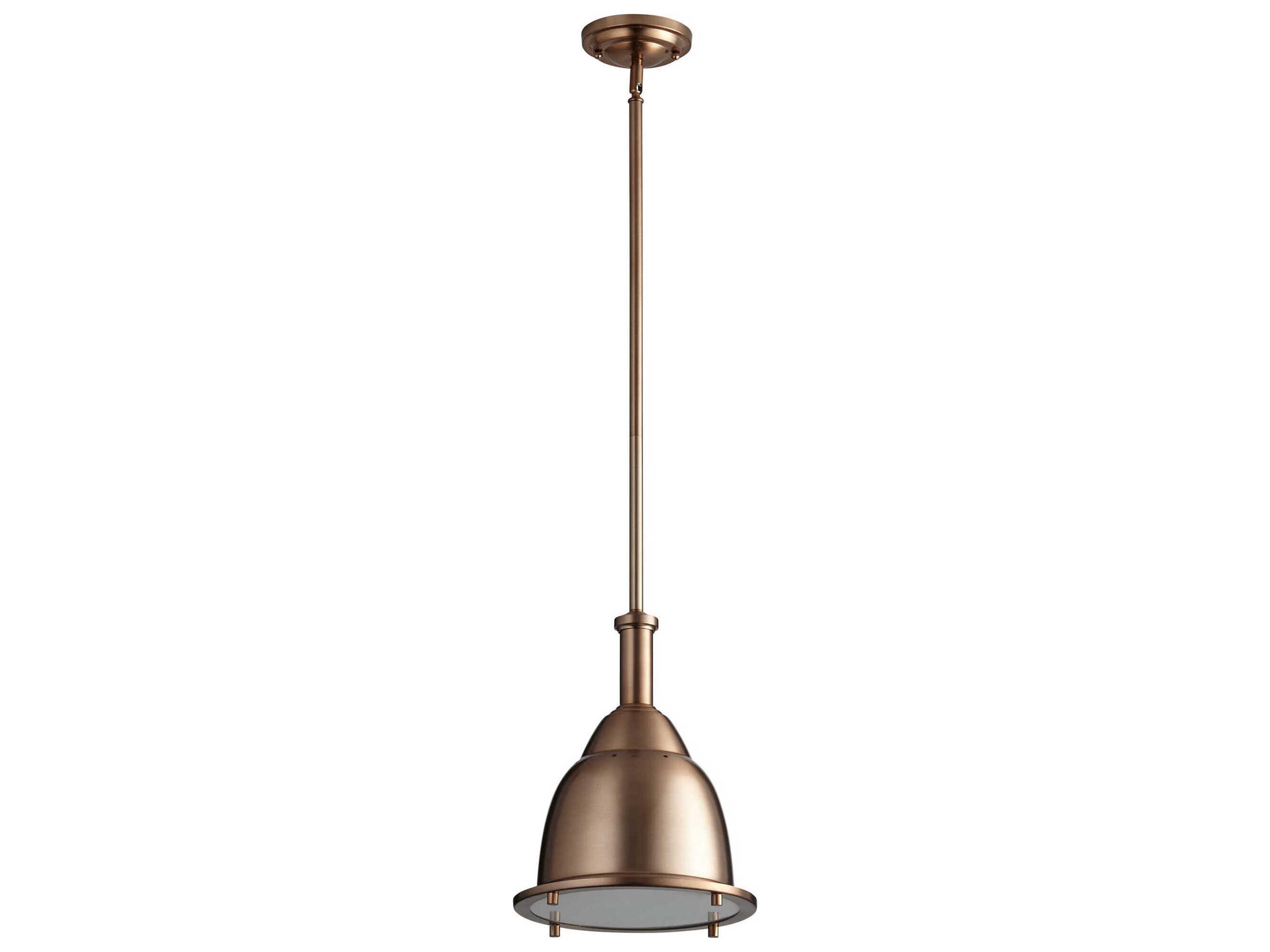 Oxygen by Quorum Ruvo 1-Light Satin Copper Mini Pendant