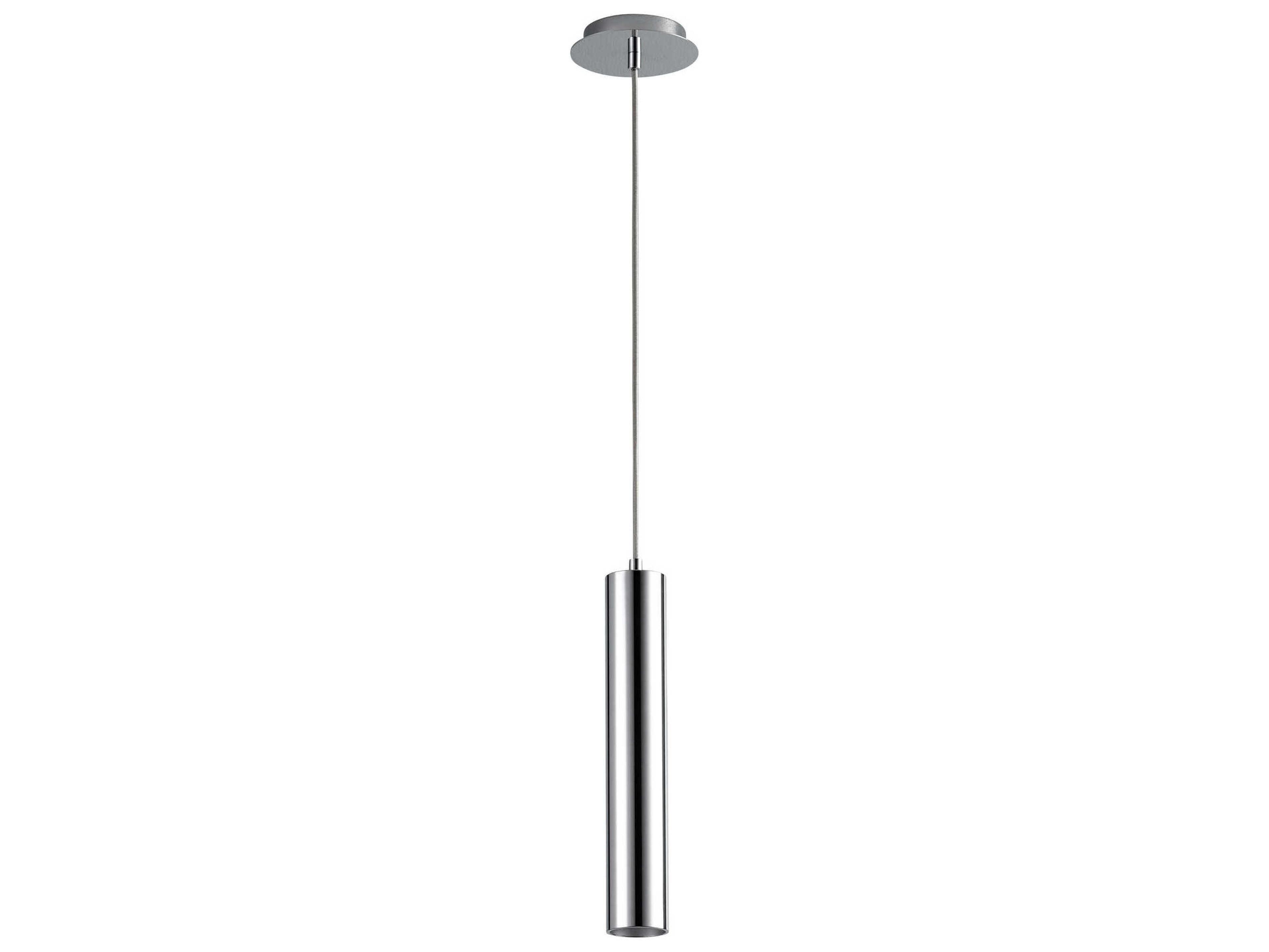 Oxygen by Quorum Idol 1-Light Polished Chrome Cylinder Mini Pendant