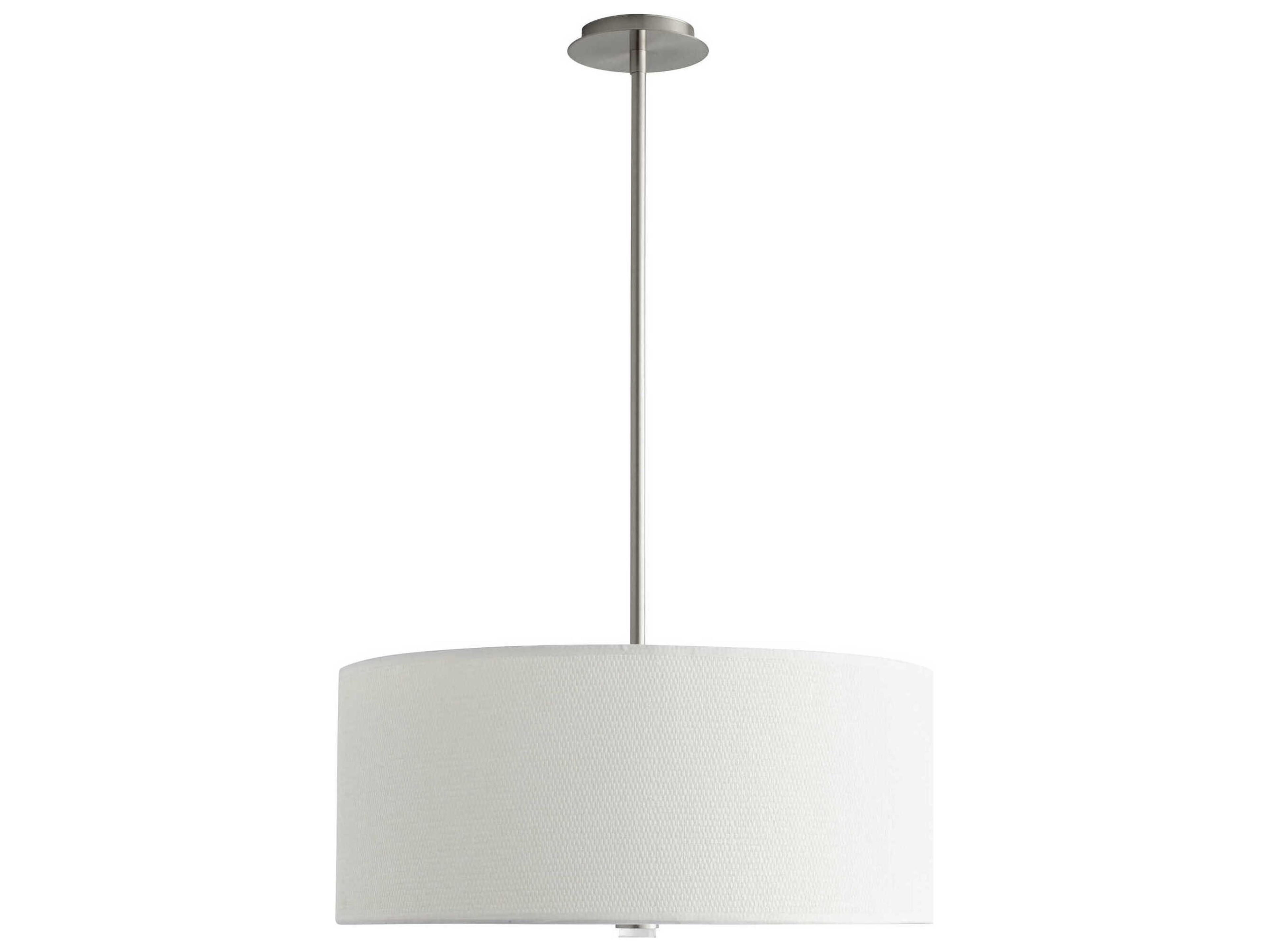 Oxygen by Quorum Echo 3-Light Satin Nickel Pendant