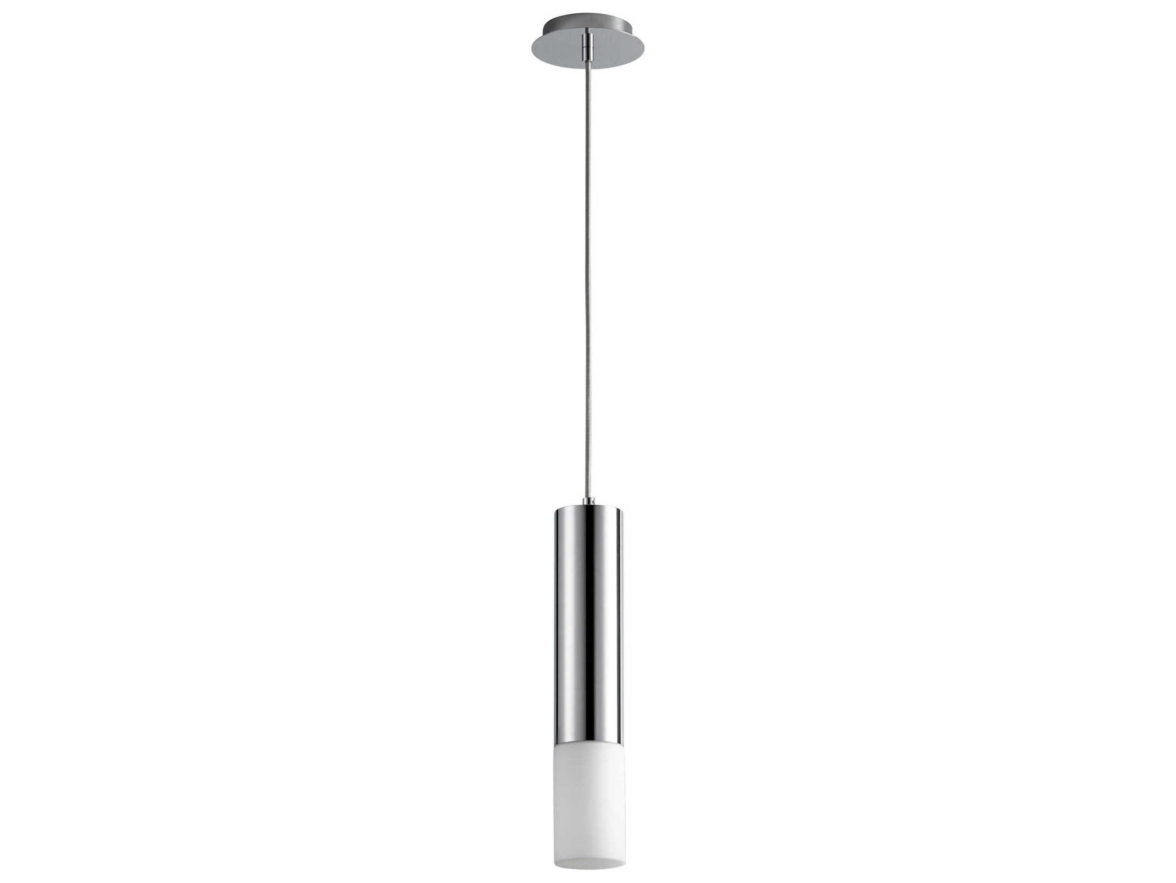 Oxygen by Quorum Opus 1-Light Polished Chrome Cylinder Mini Pendant