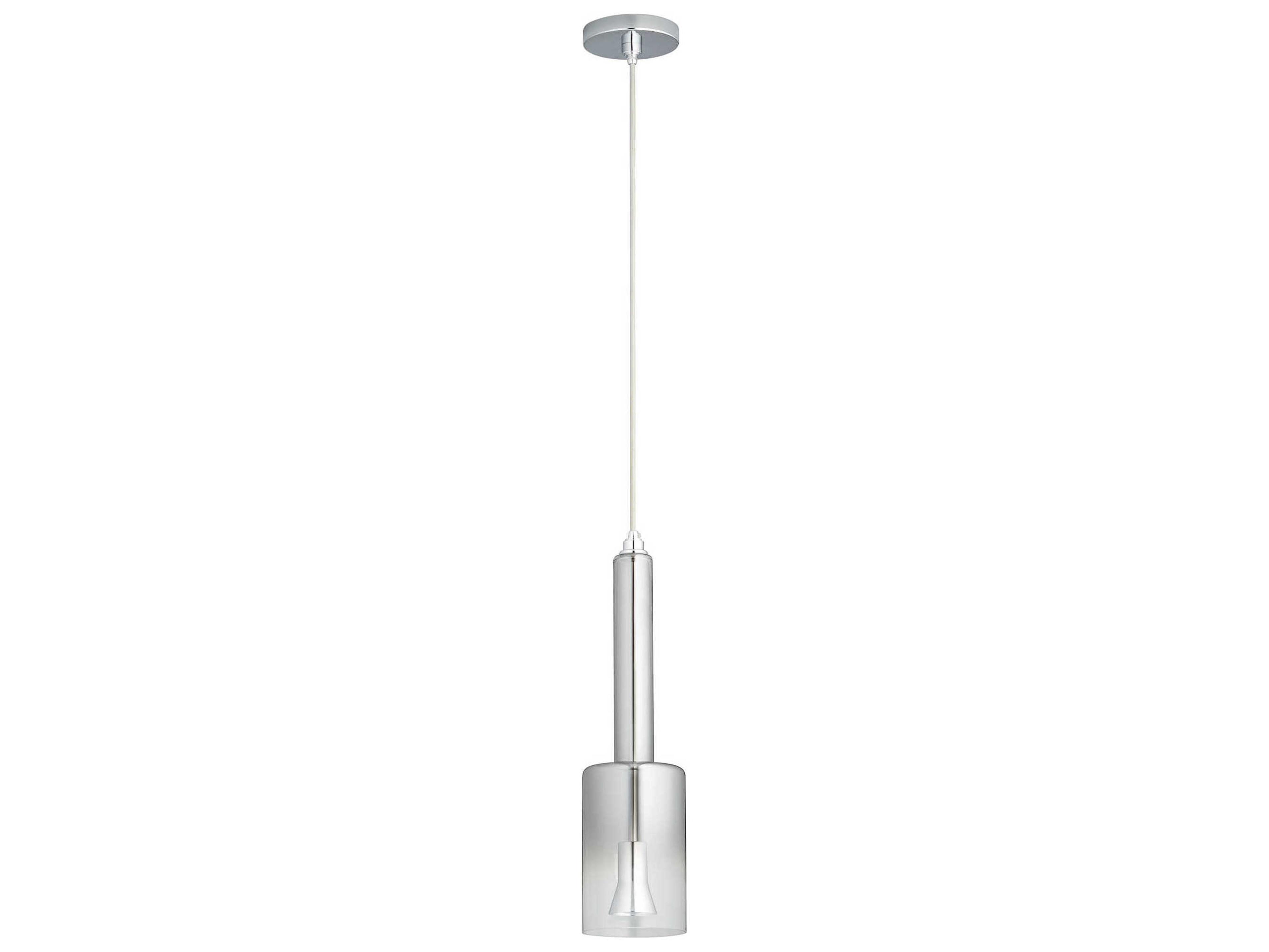 Oxygen by Quorum Spindle 1-Light Smoke Ombre Gray Mini Pendant