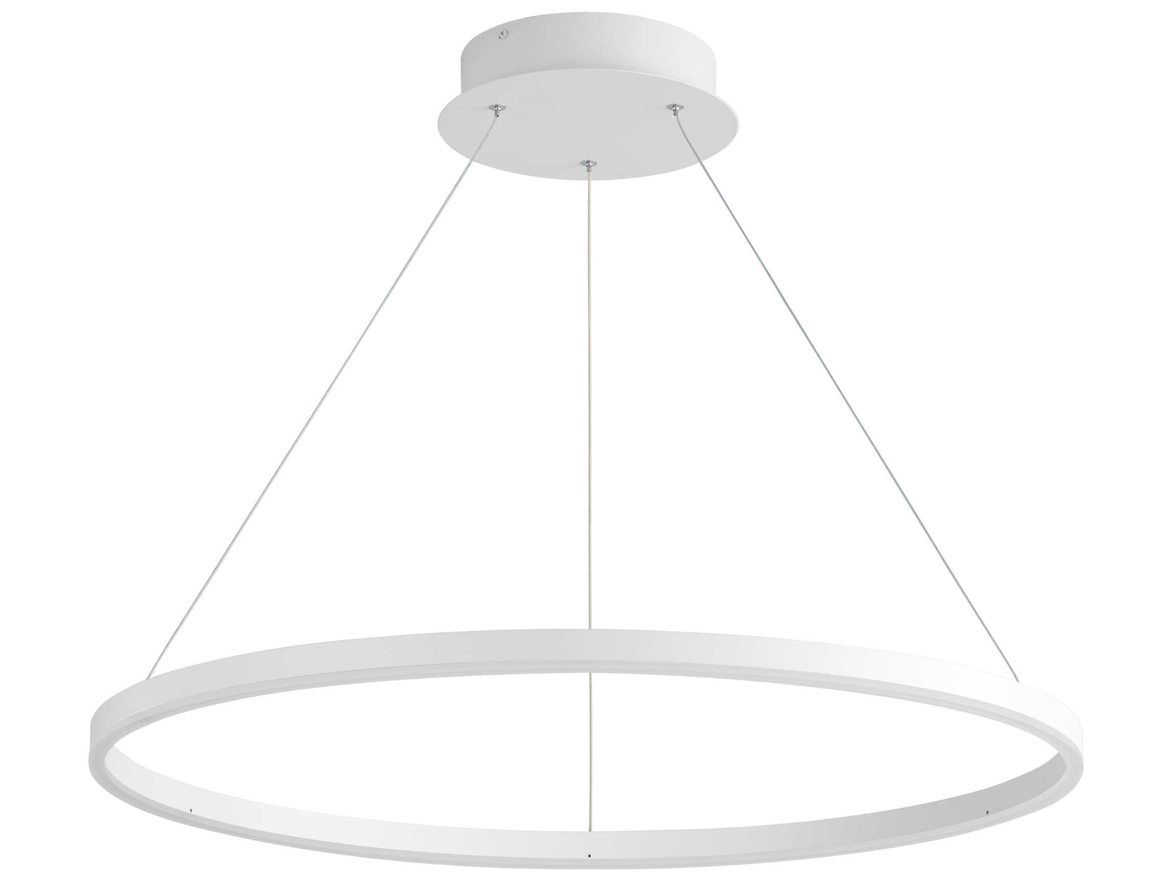 Circulo 1-Light White Pendant
