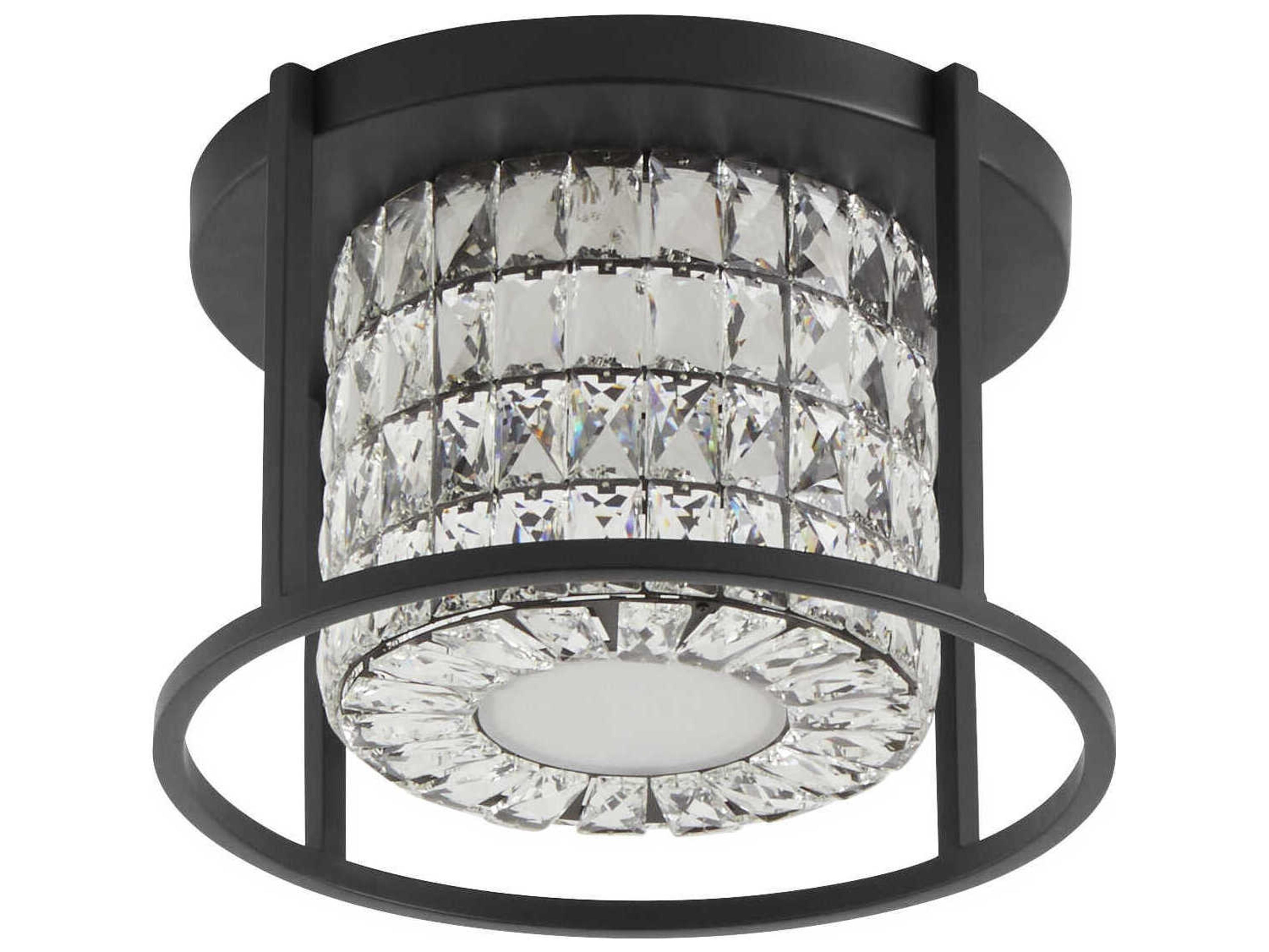 Oxygen by Quorum Elan Black Flush Mount