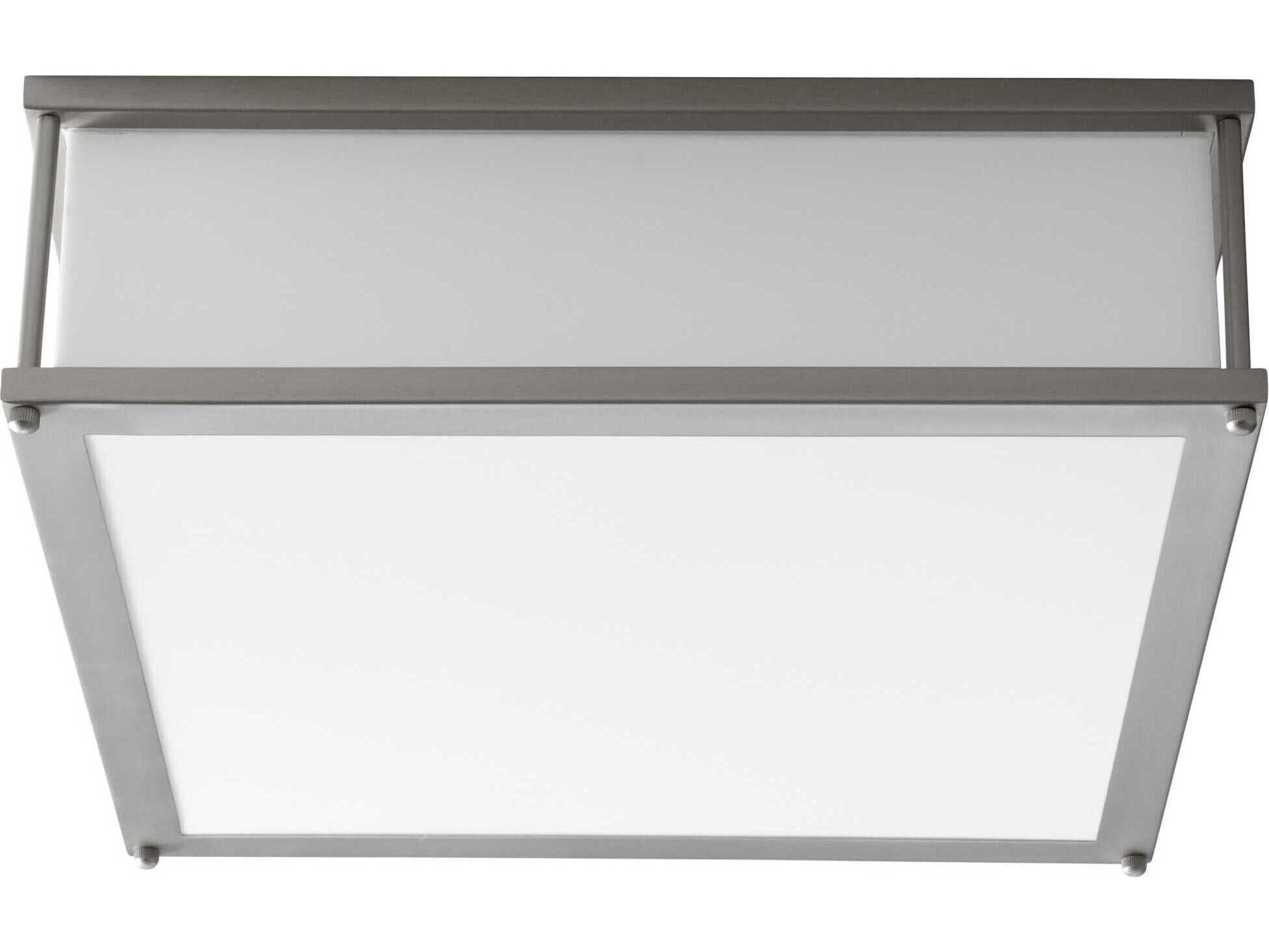 Oxygen by Quorum Modulo 2-Light Satin Nickel Flush Mount