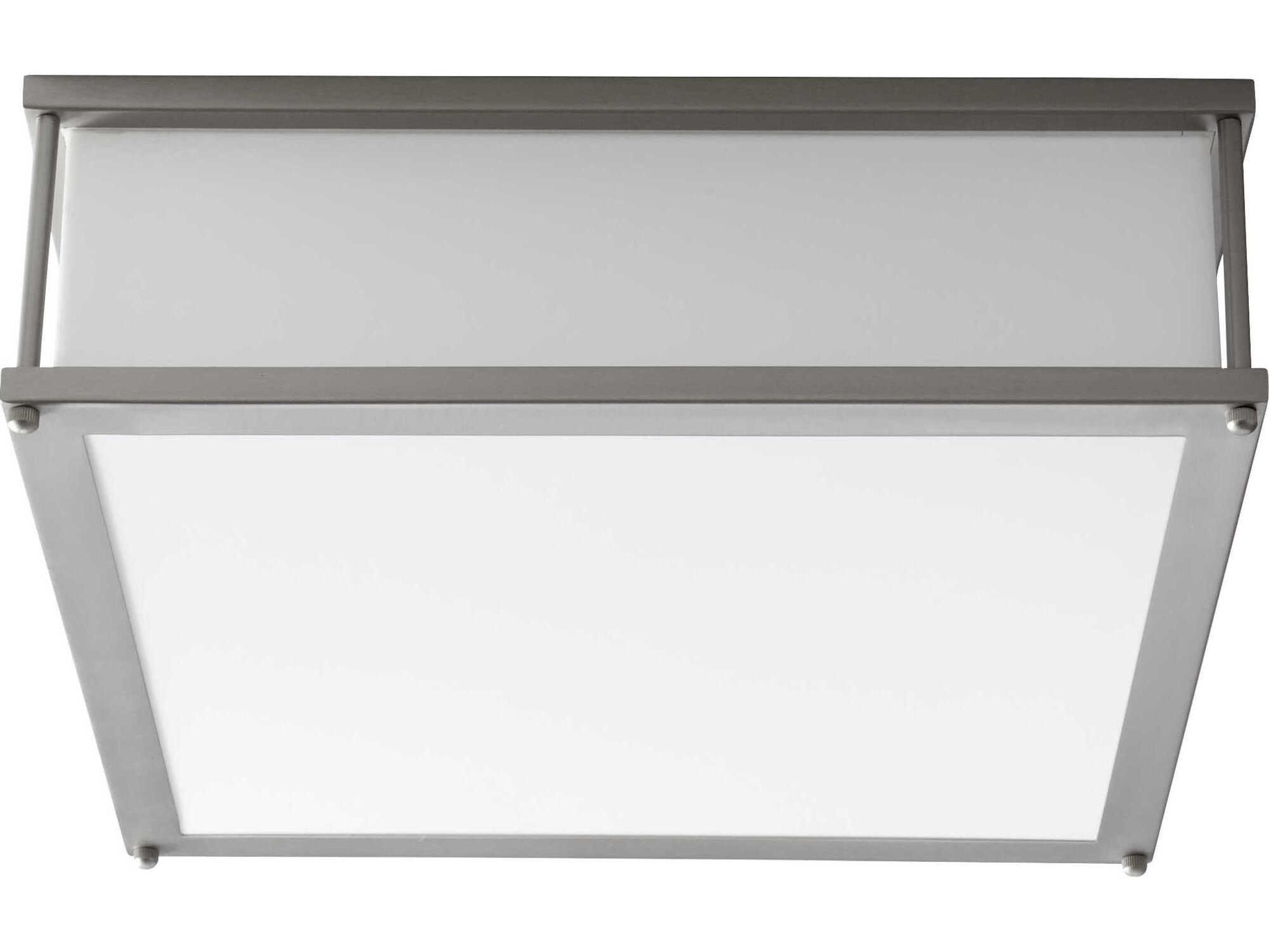 Oxygen by Quorum Modulo 2-Light Satin Nickel Flush Mount