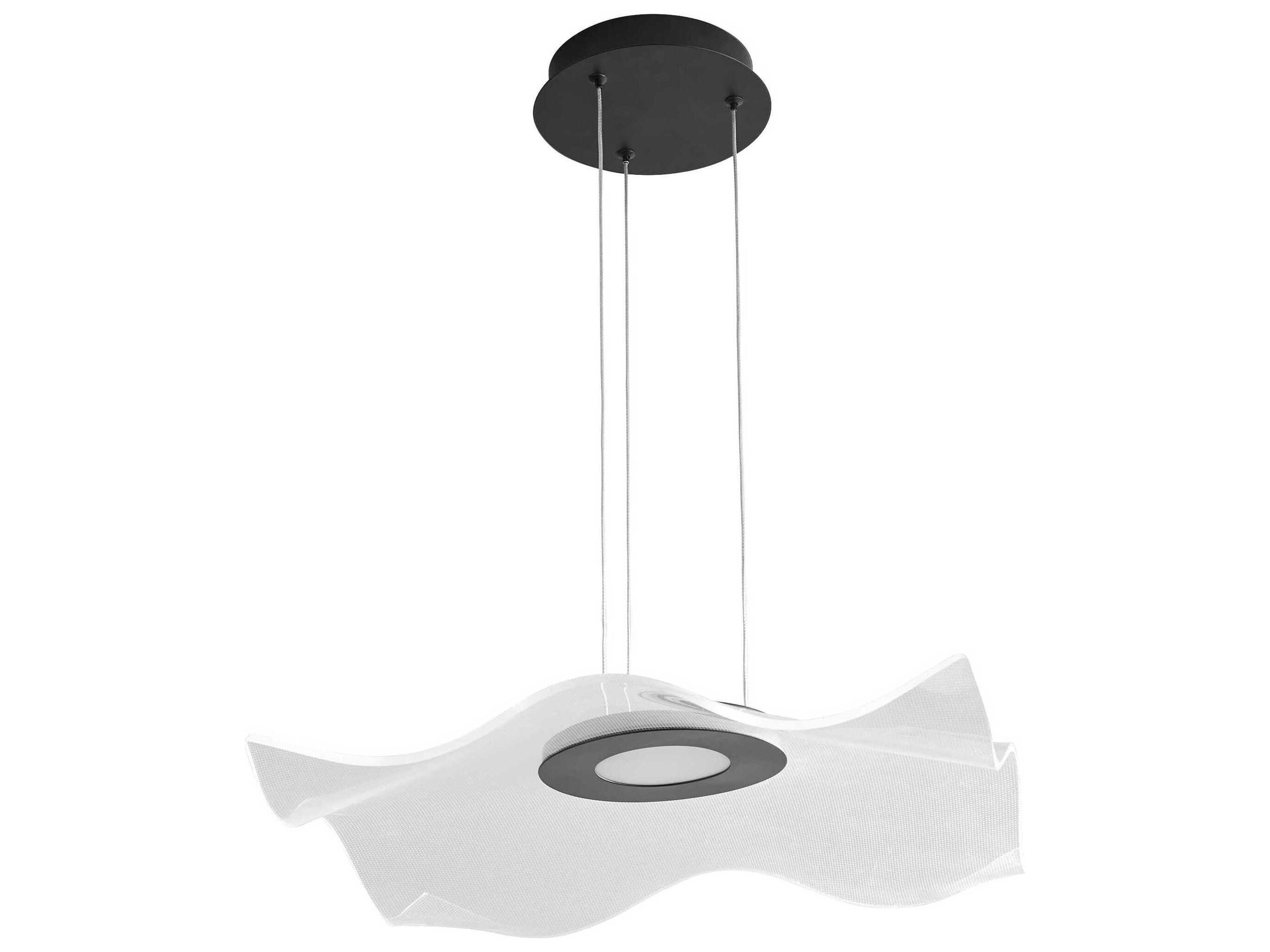 Oxygen by Quorum Medusa 1-Light Black Pendant