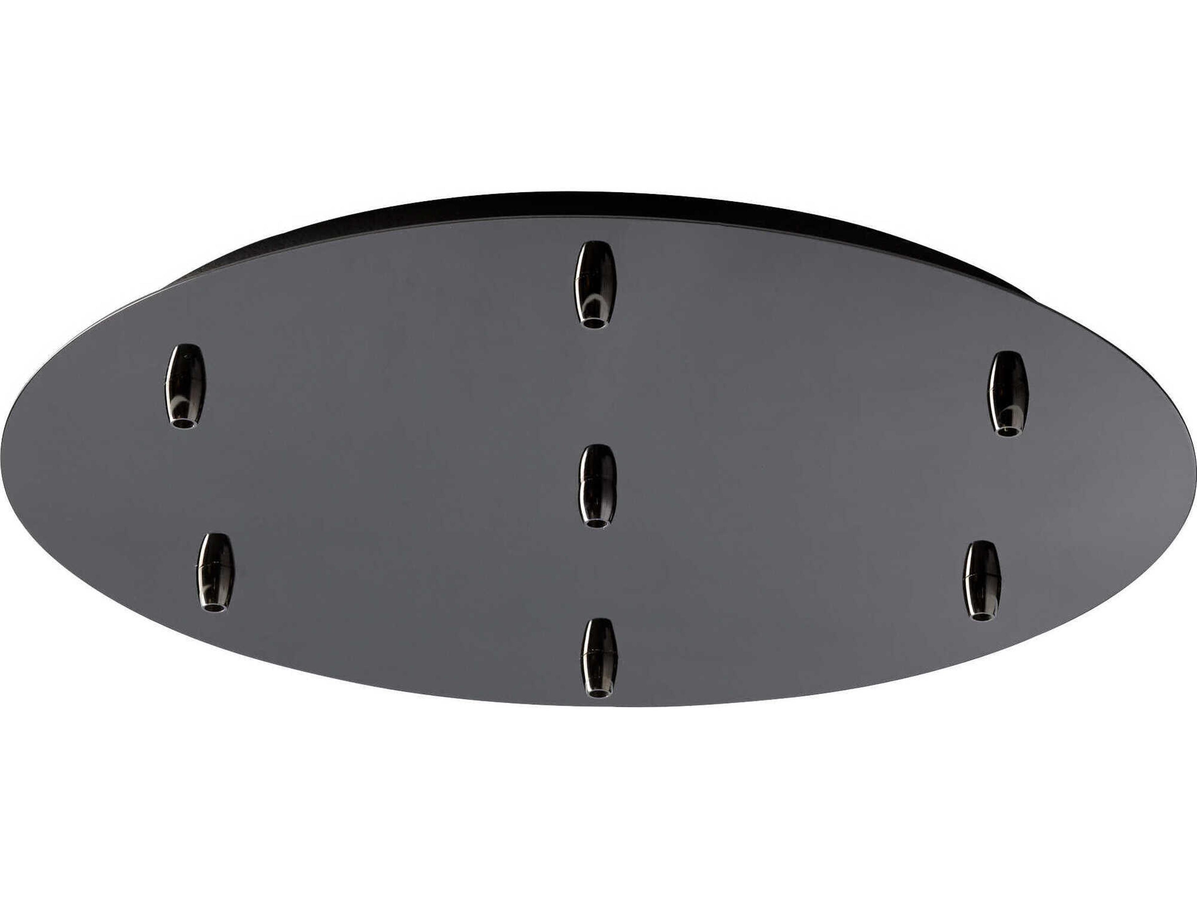 Oxygen by Quorum Gunmetal 7-Light Pendant Canopy