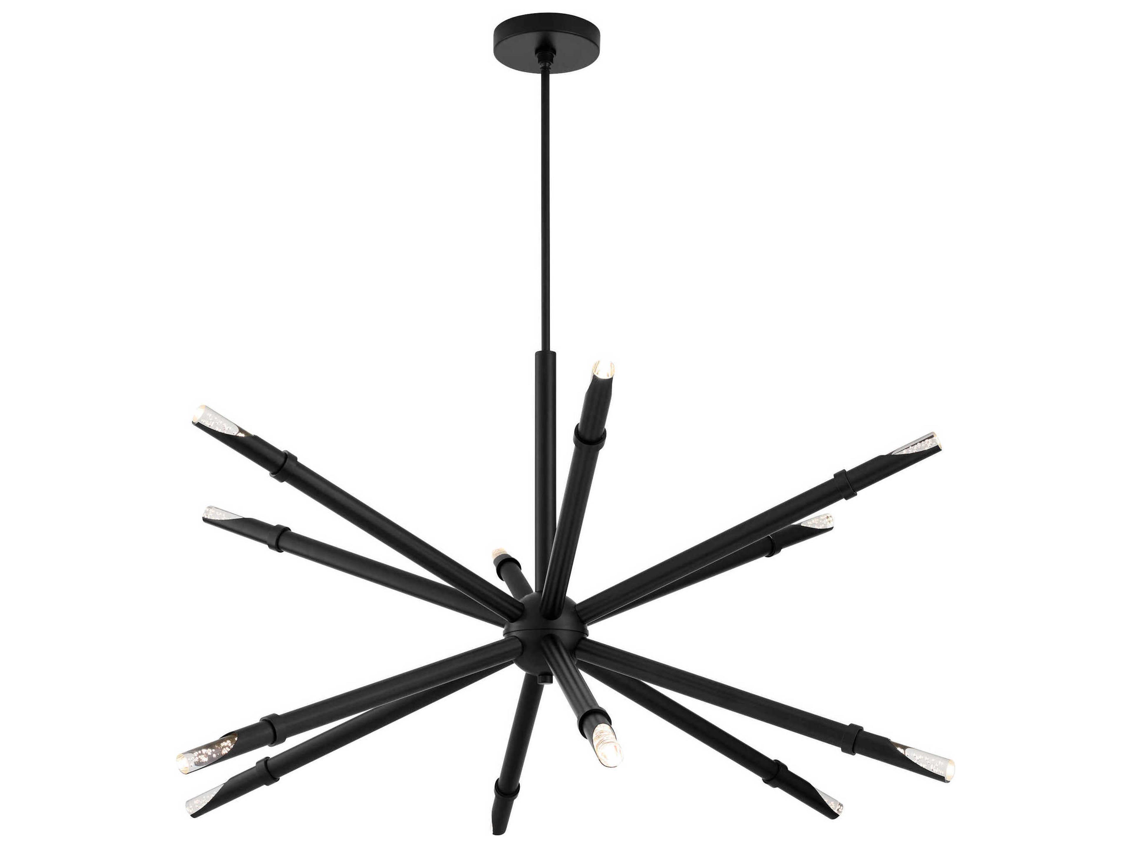 Oxygen by Quorum Ionis 12-Light Black Sputnik Pendant