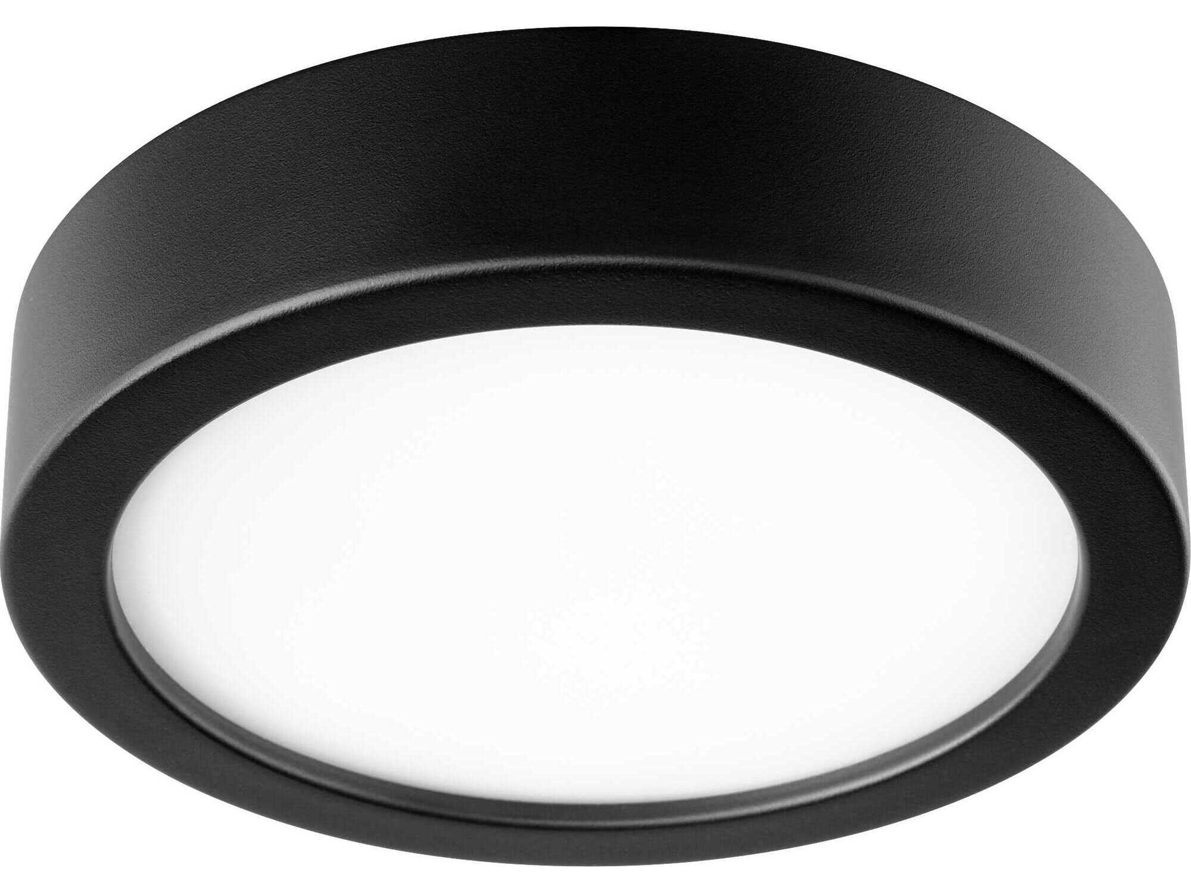 Oxygen by Quorum Fleet Black Disk Fan Light Kit