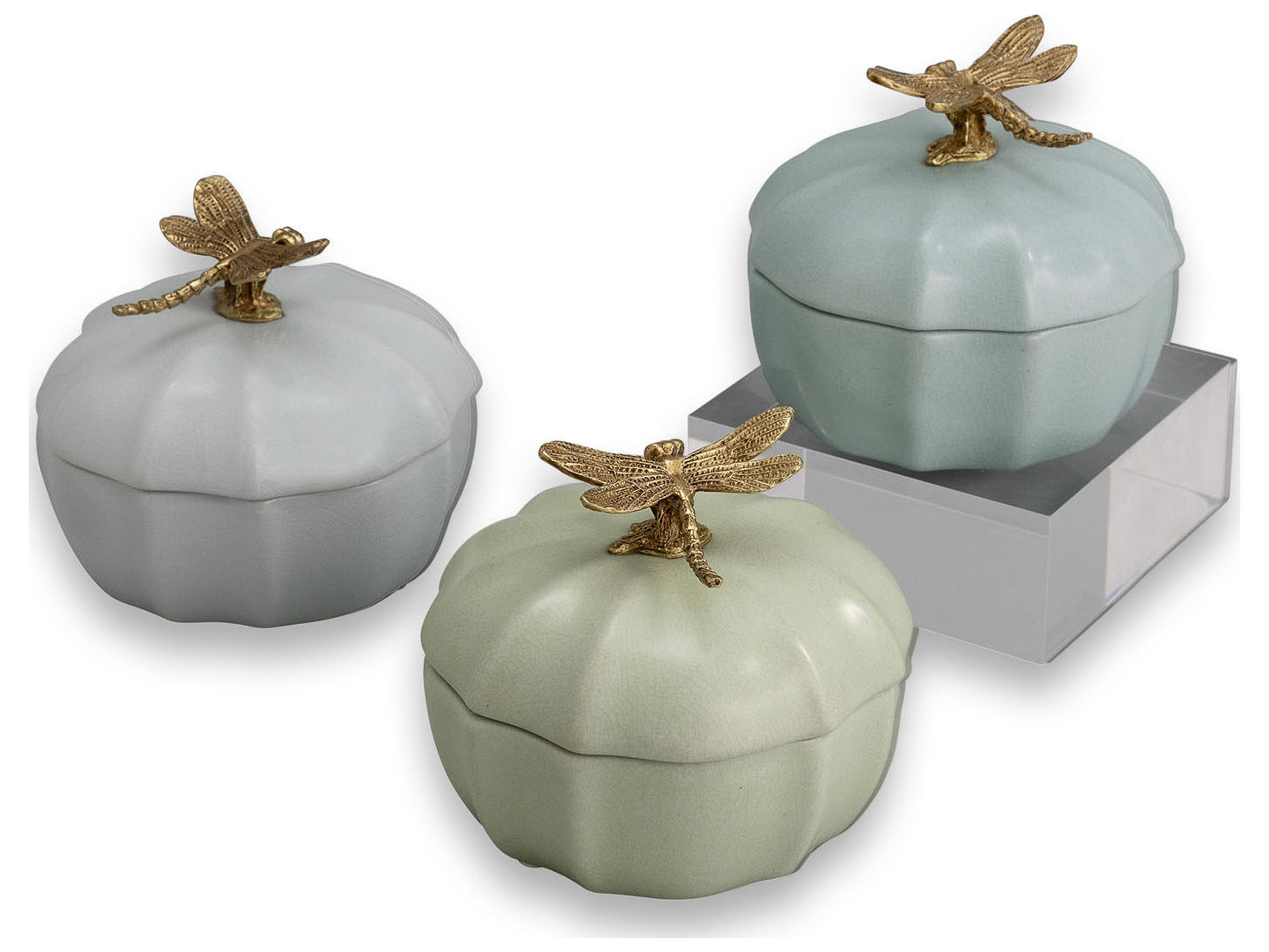 Port 68 Dragonfly Scallop Boxes Set/3