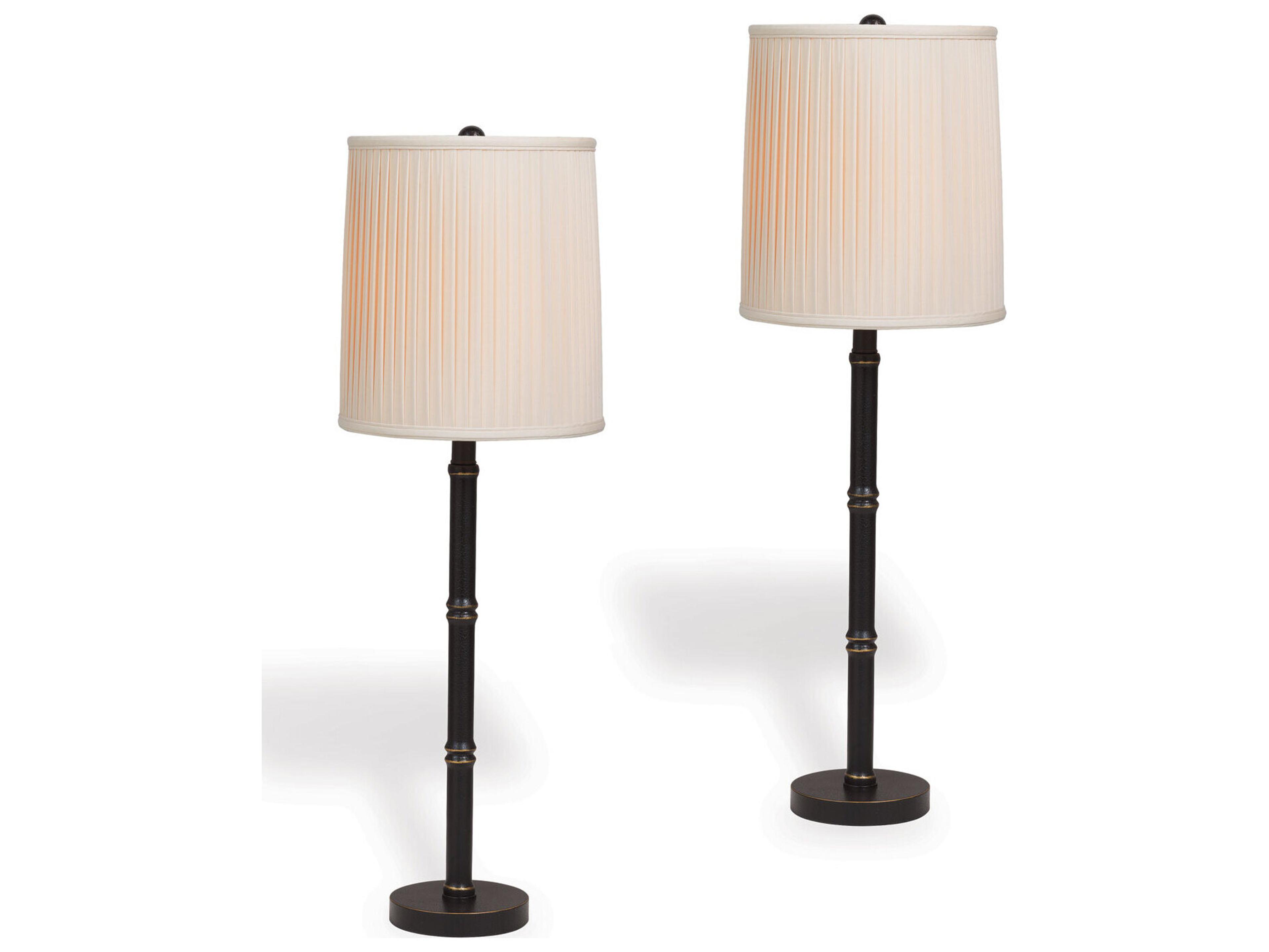 Port 68 Lauderdale Black Buffet Lamp 33"H (Set Of 2)