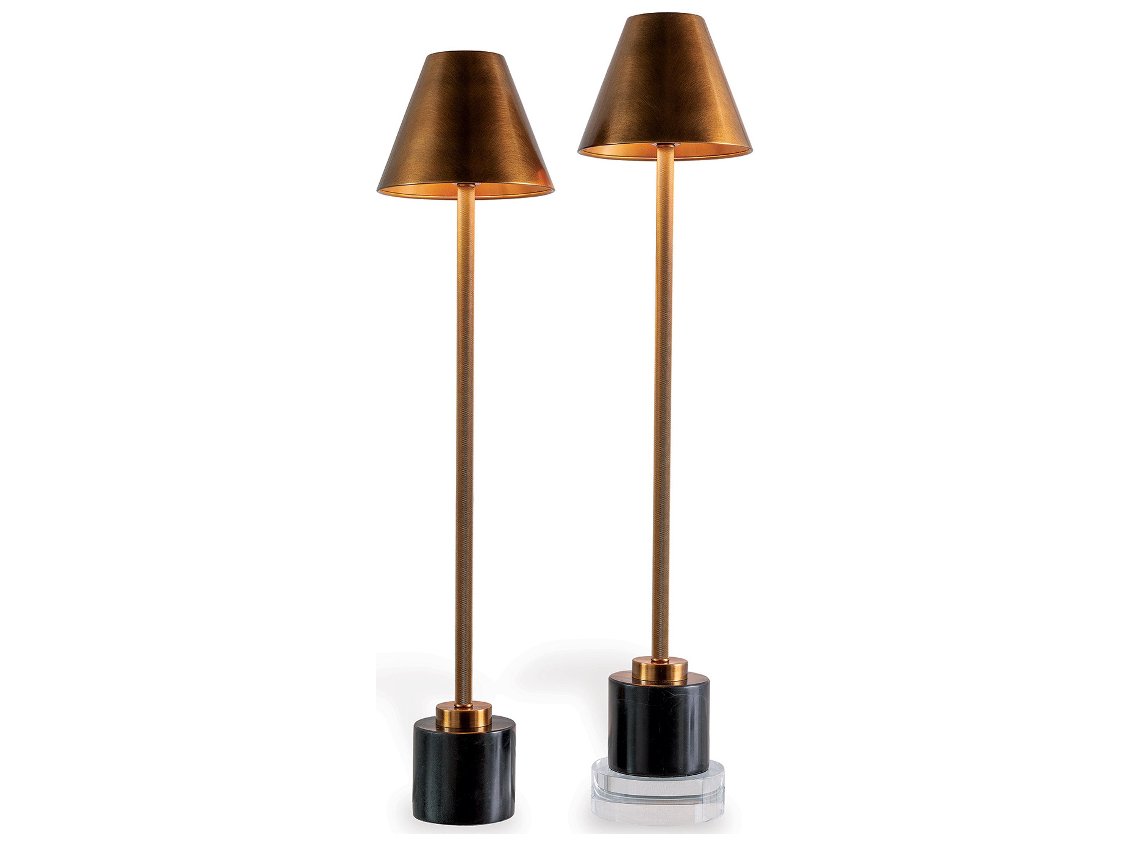 Port 68 Parliament Buffet Lamp Brass/Set Of 2 34"Hx8"D