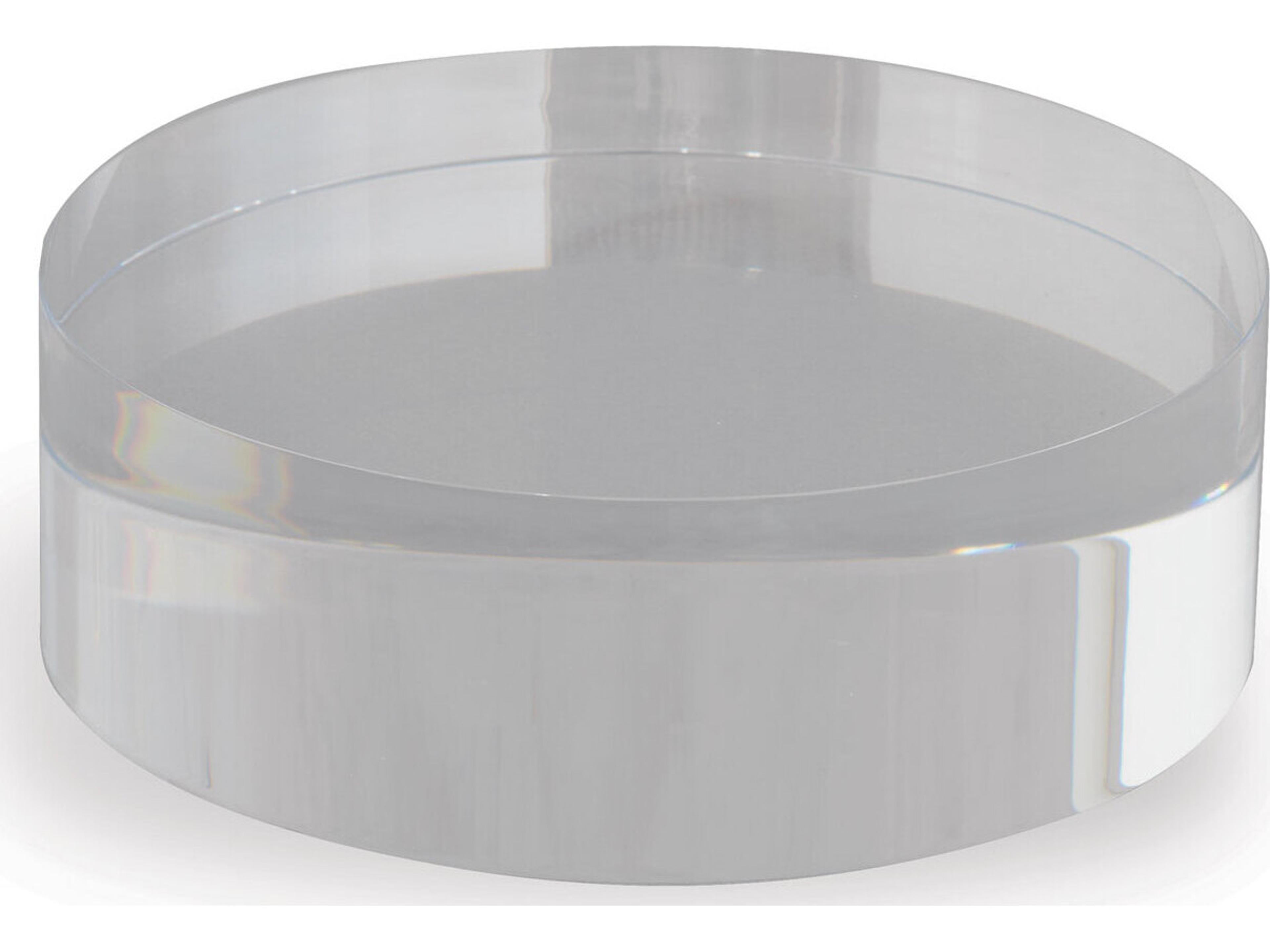 Port 68 Lucite Round Stand 6"D X 2"H (Set Of 2)