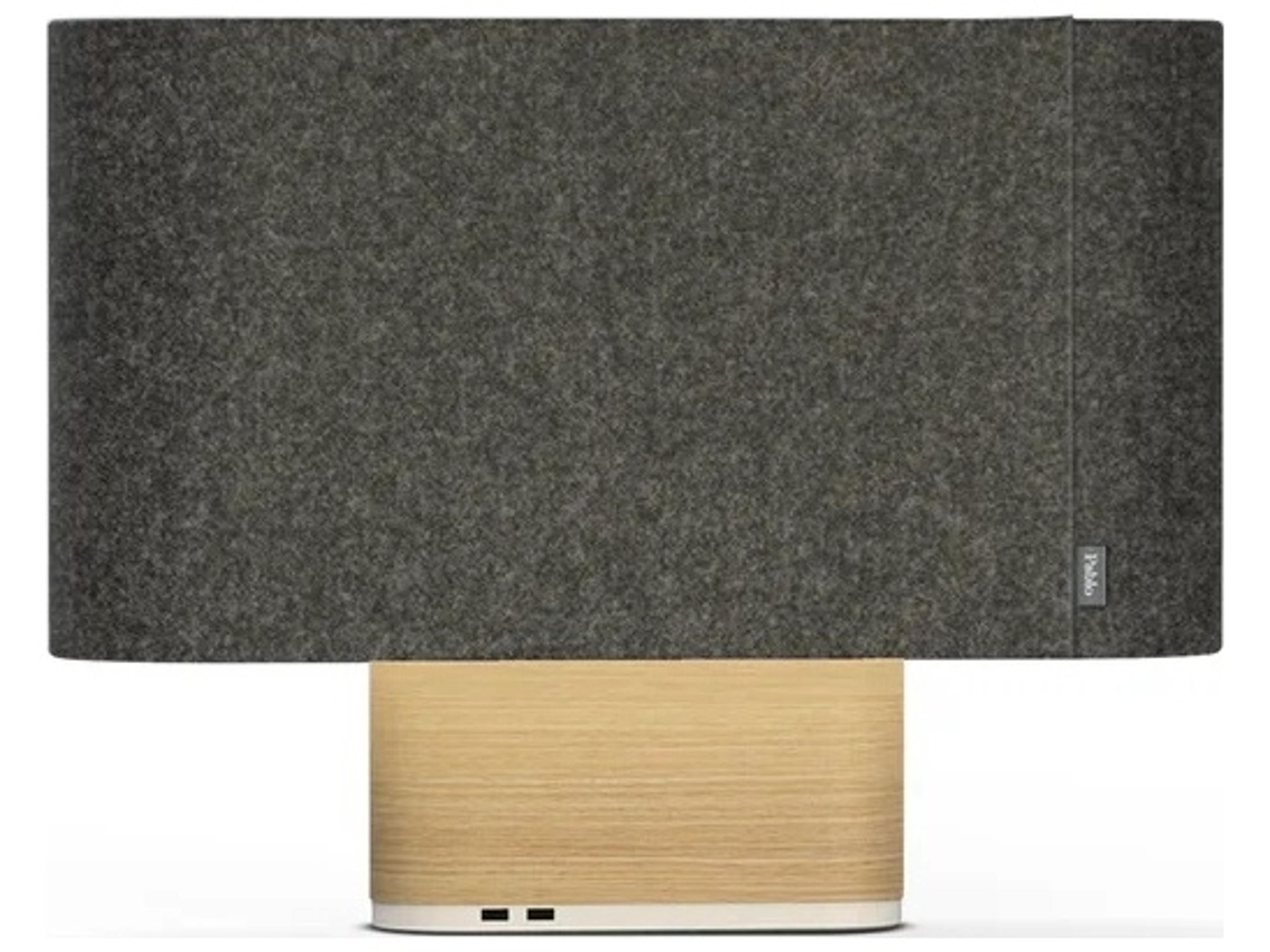 Pablo Belmont Graphite Oak Black Table Lamp