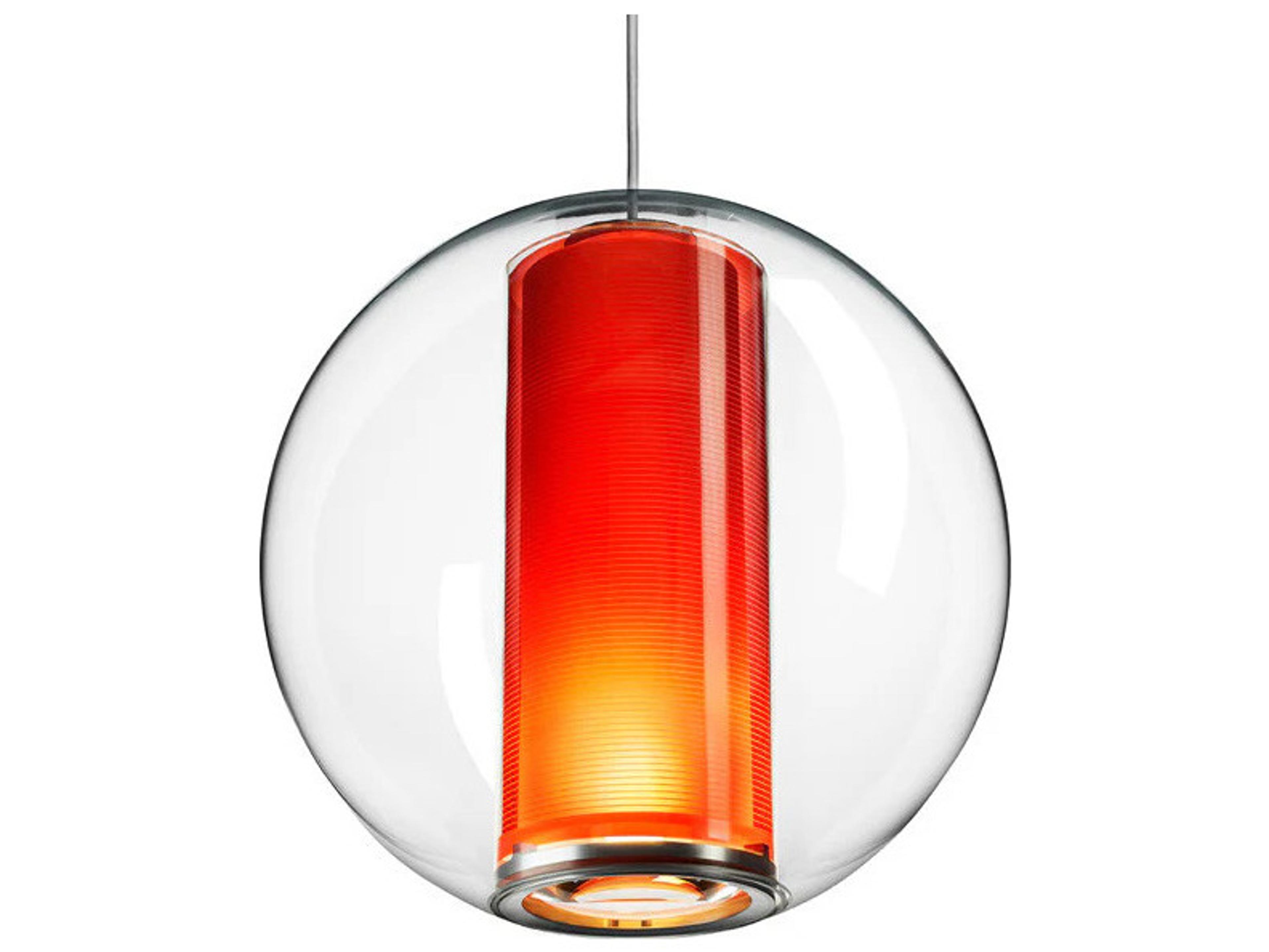 Pablo Bel Occhio 1-Light Orange Globe Pendant