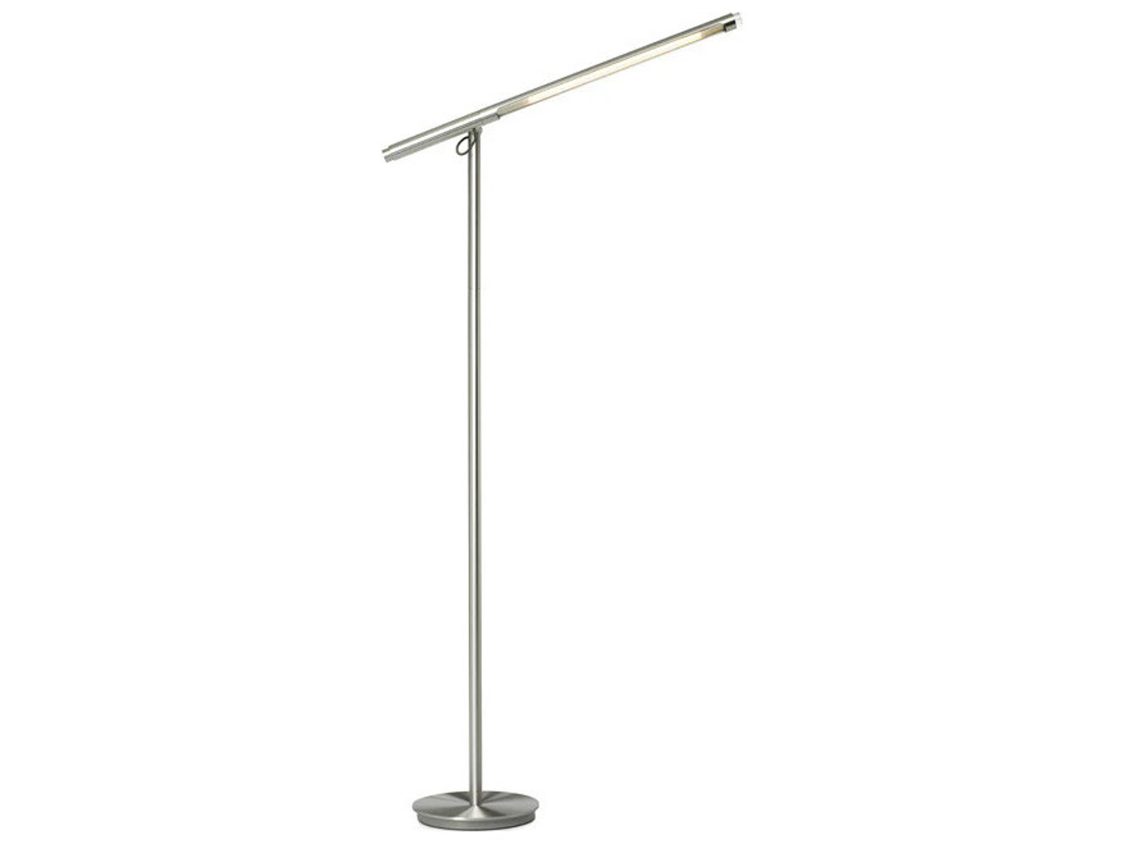 Pablo Brazo Silver Pyrex Glass Floor Lamp