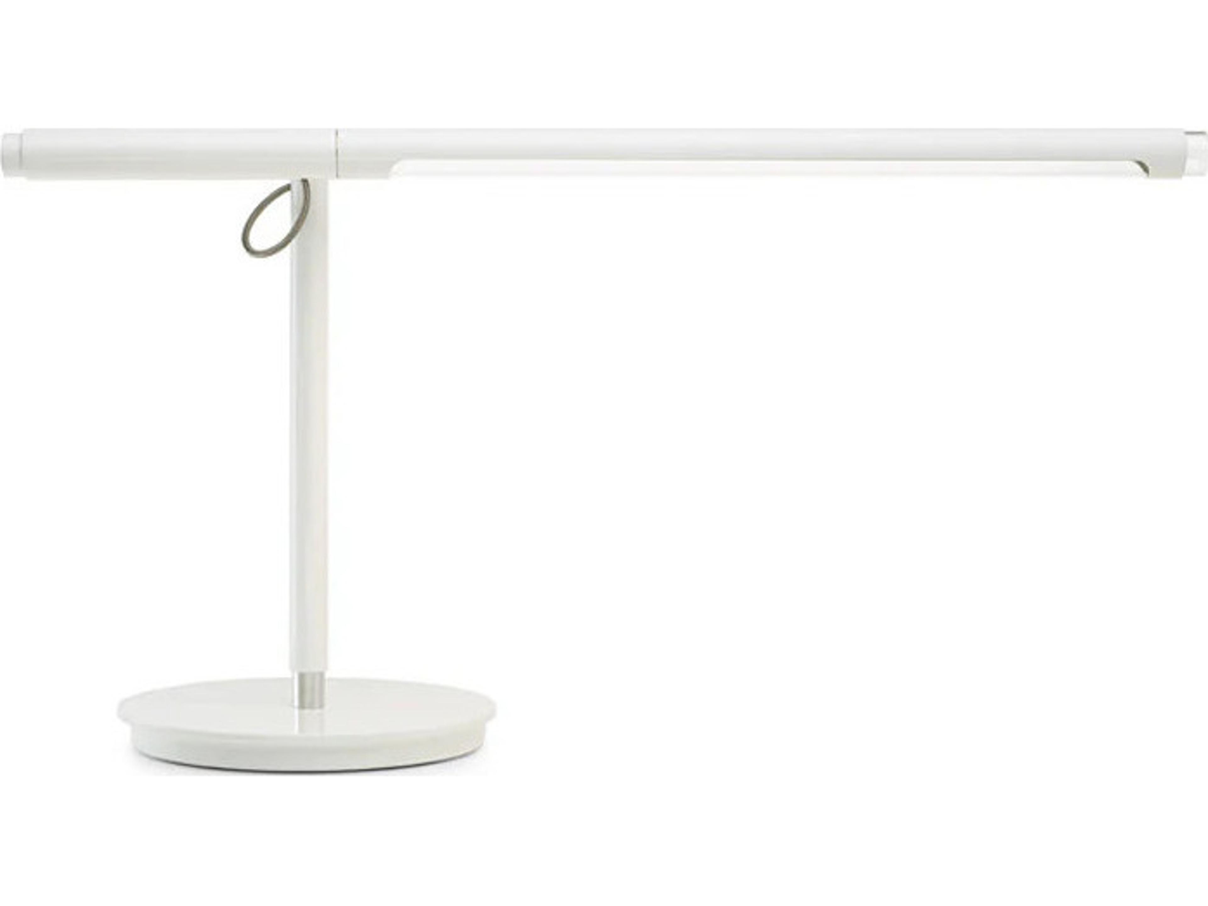 Pablo Brazo White Pyrex Glass Desk Lamp