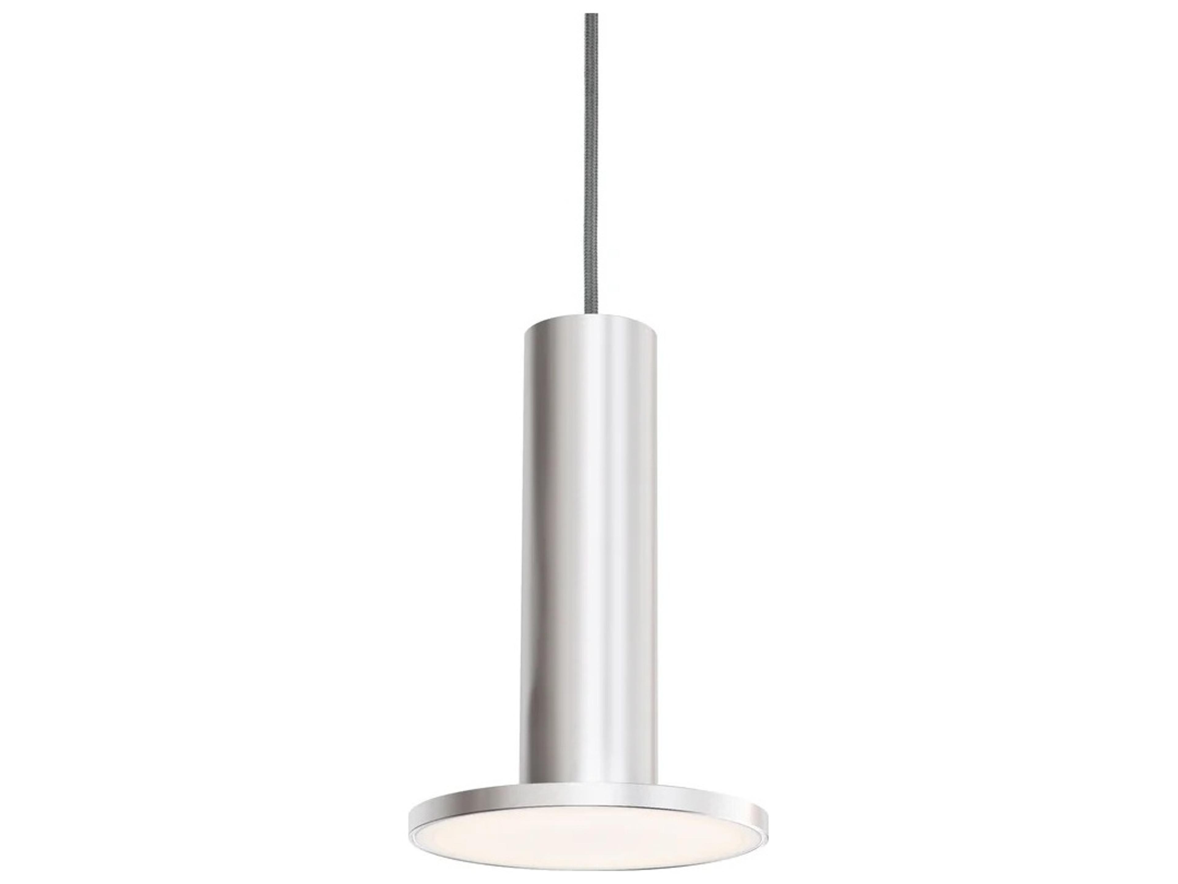 Pablo Cielo Plus 1-Light Anodized Silver Cylinder Linear Mini Pendant