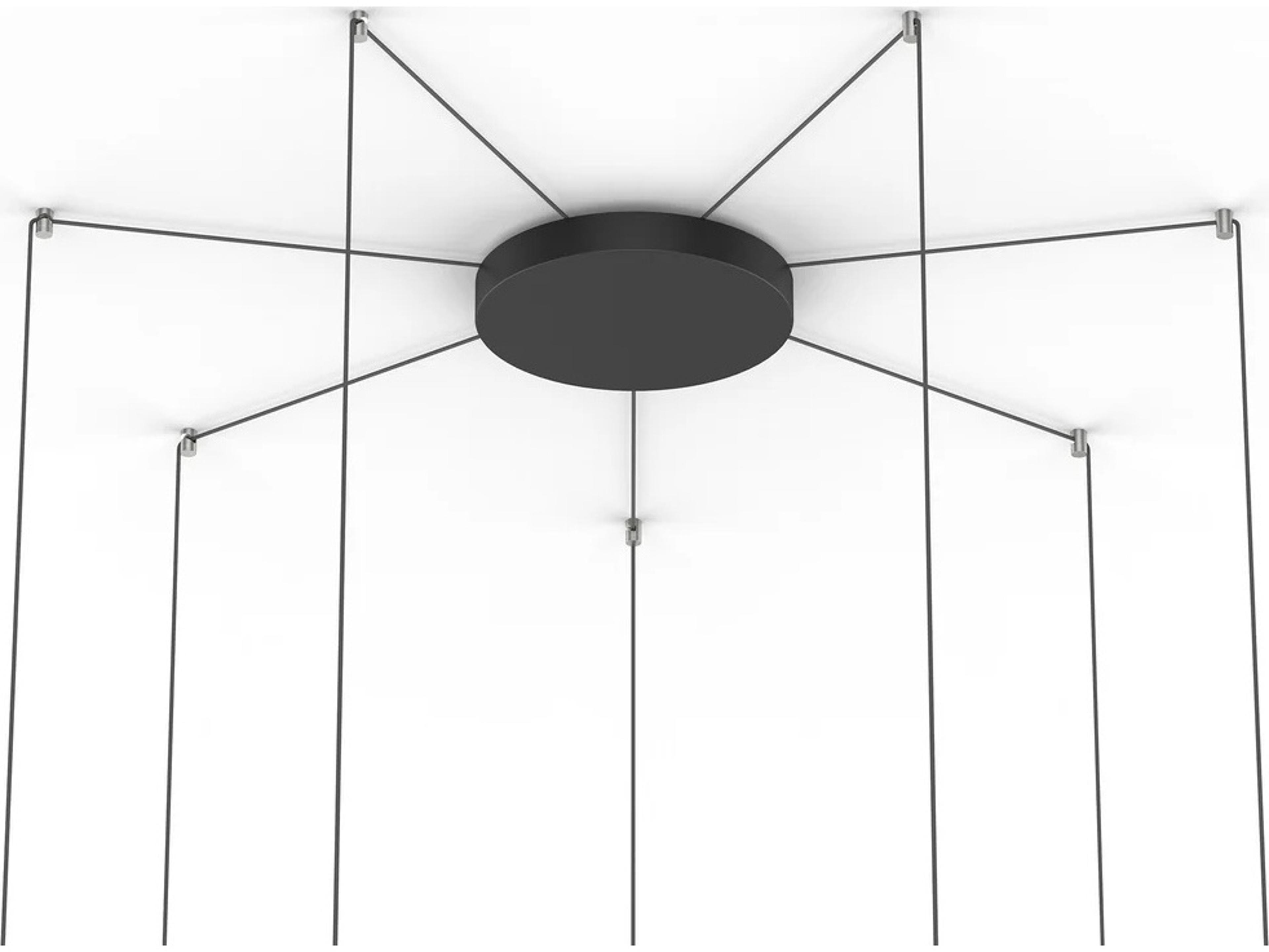 Cielo-XL 12" Black Canopy Kit with 12 Swag Mounts