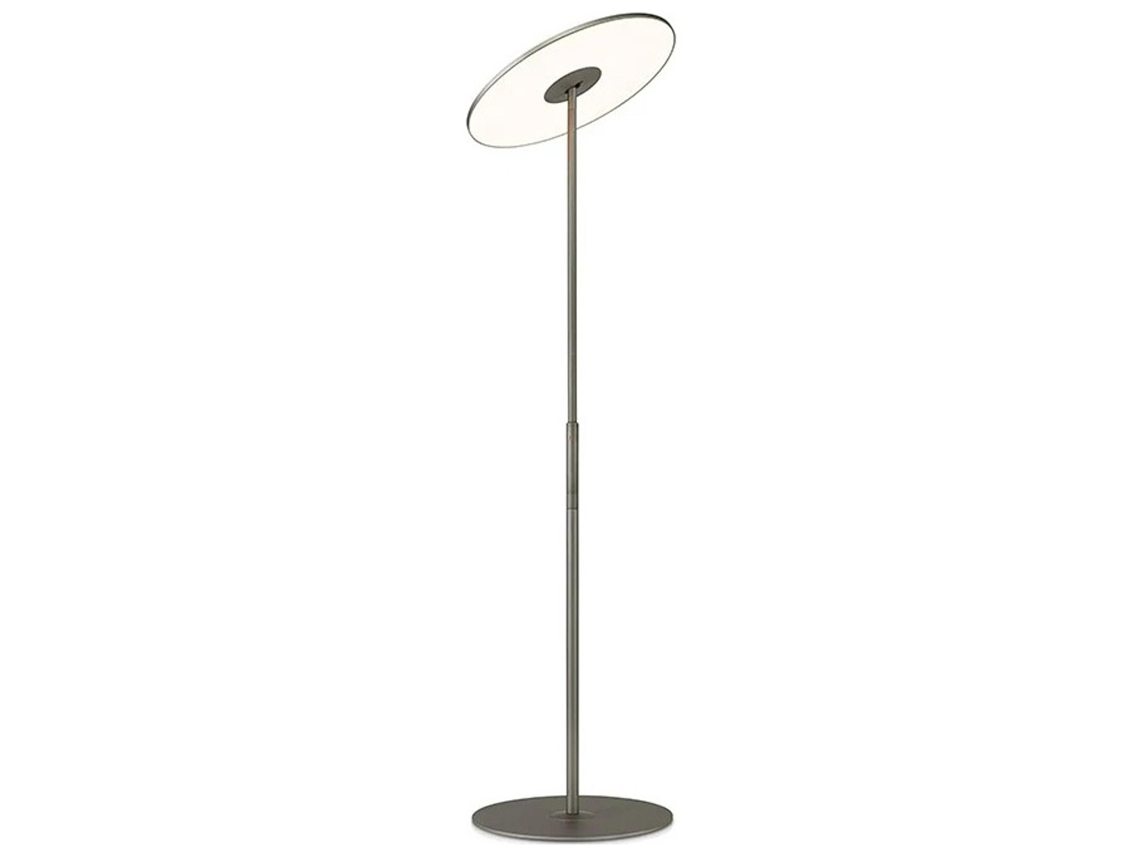 Pablo Circa Graphite Polycarbonate Lens Black Floor Lamp