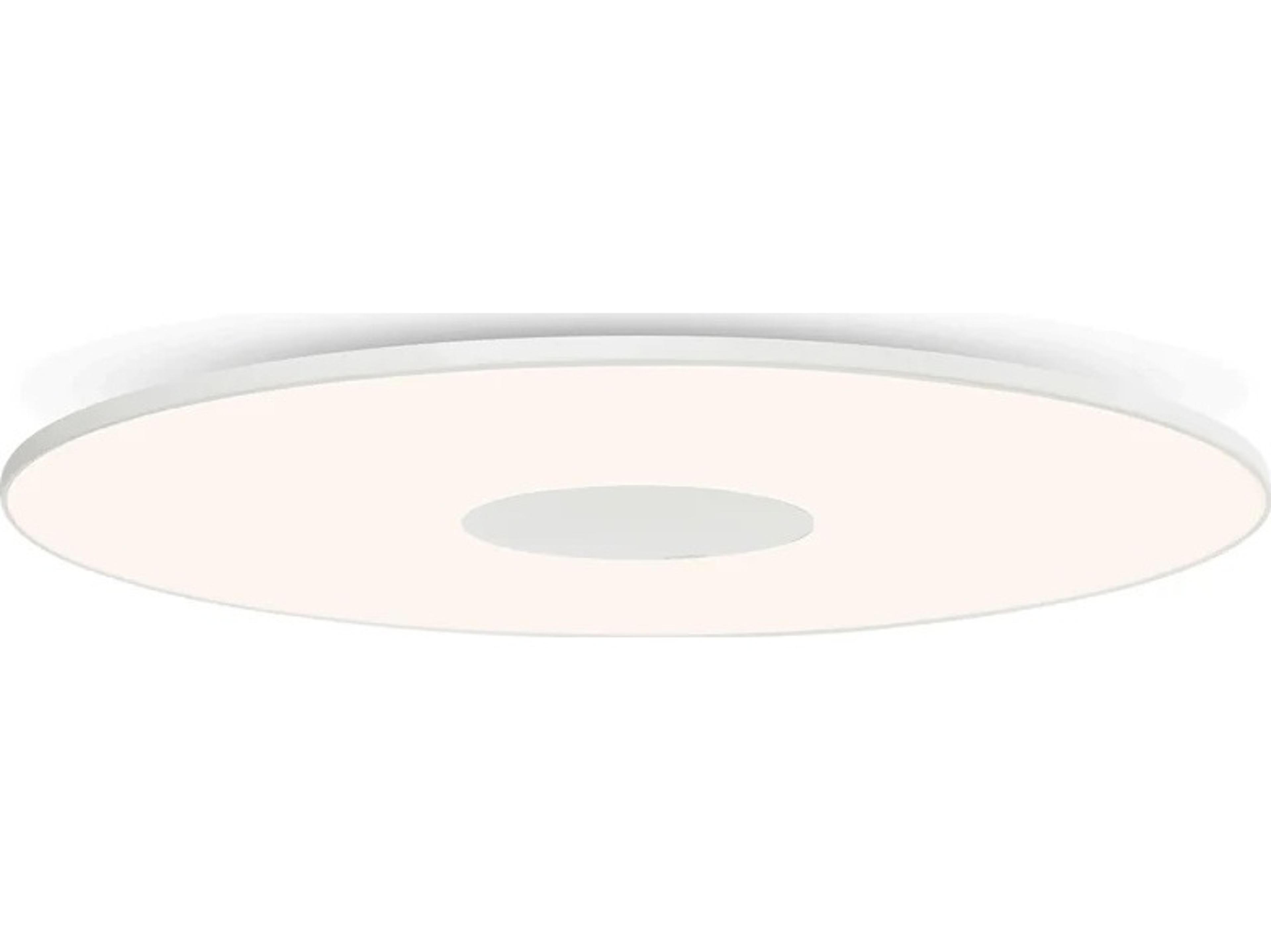 Pablo Circa 1-Light White Round Flush Mount