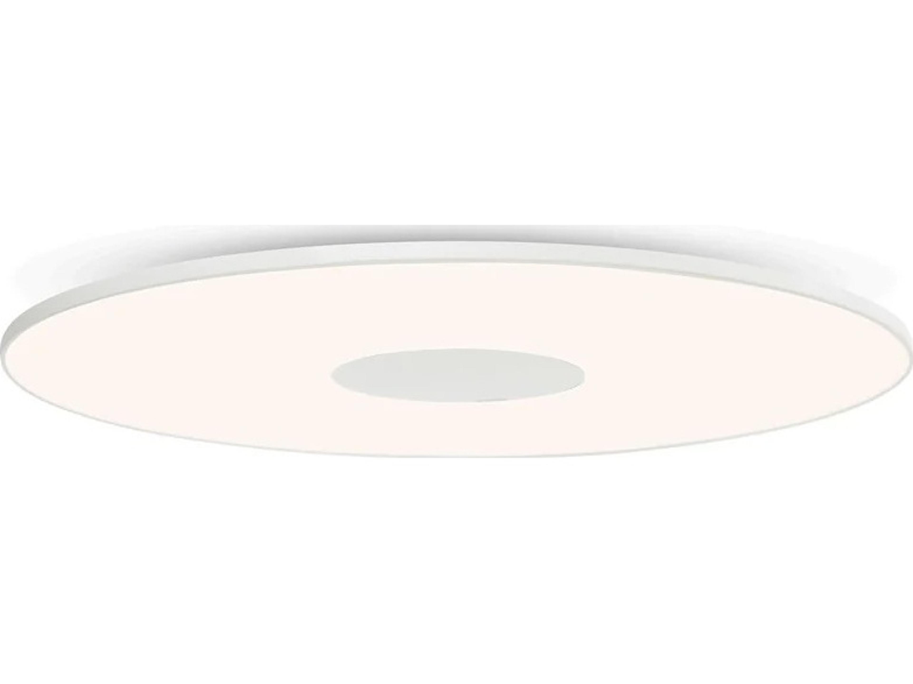 Pablo Circa 1-Light White Round Flush Mount