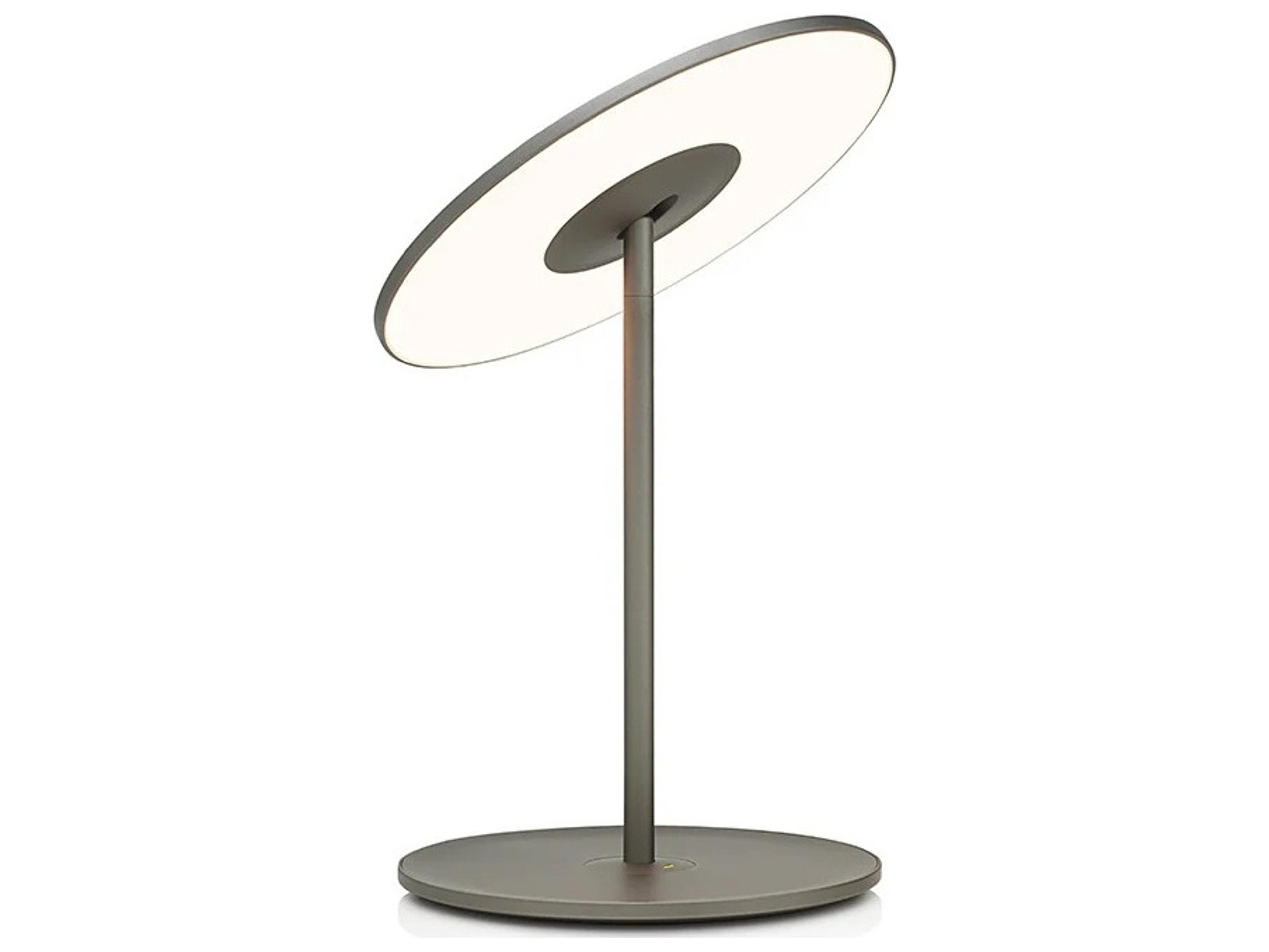 Pablo Circa Graphite Polycarbonate Lens Black Table Lamp