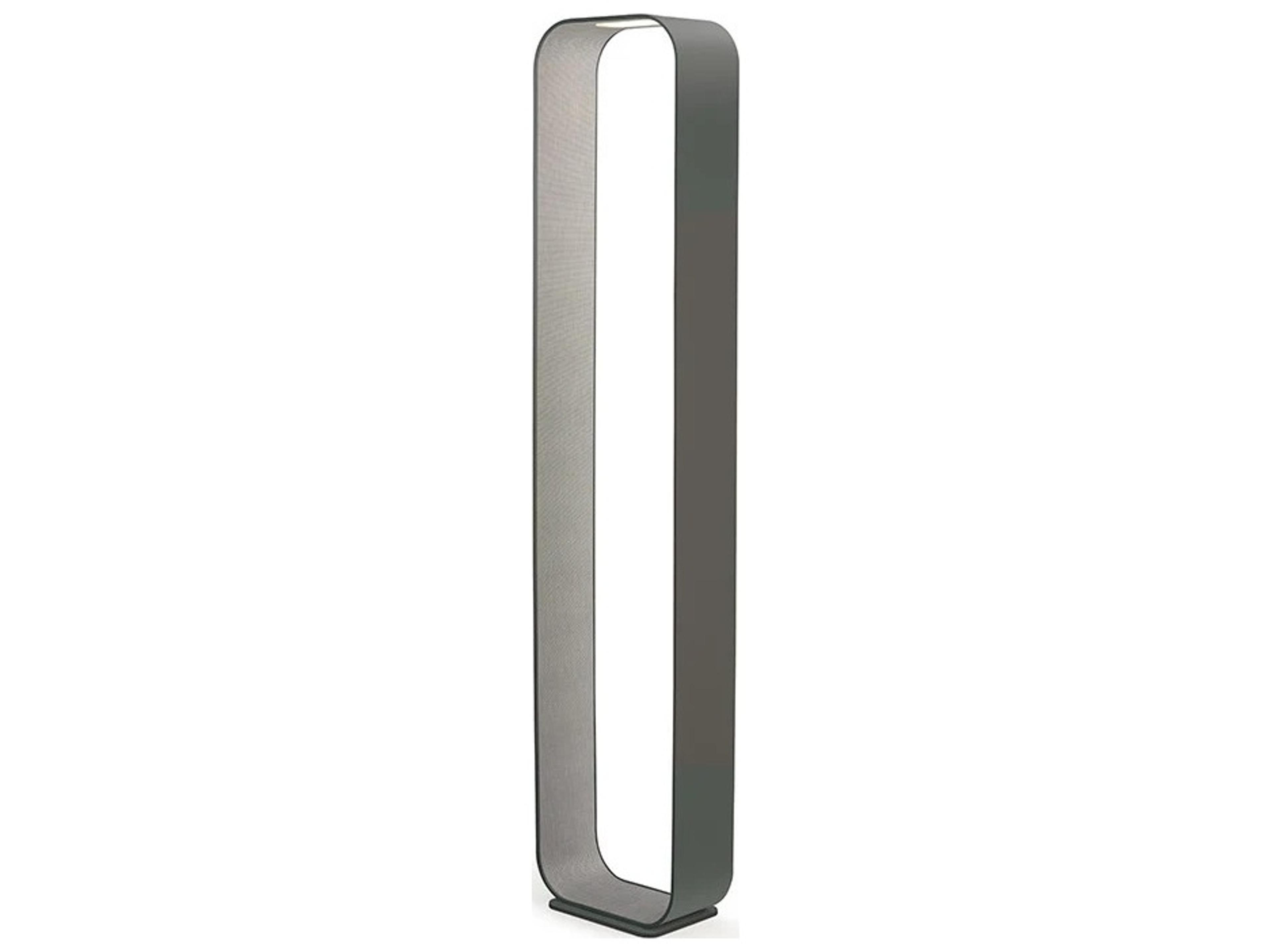 Pablo Contour Graphite Coal Polycarbonate Lens Gray Floor Lamp
