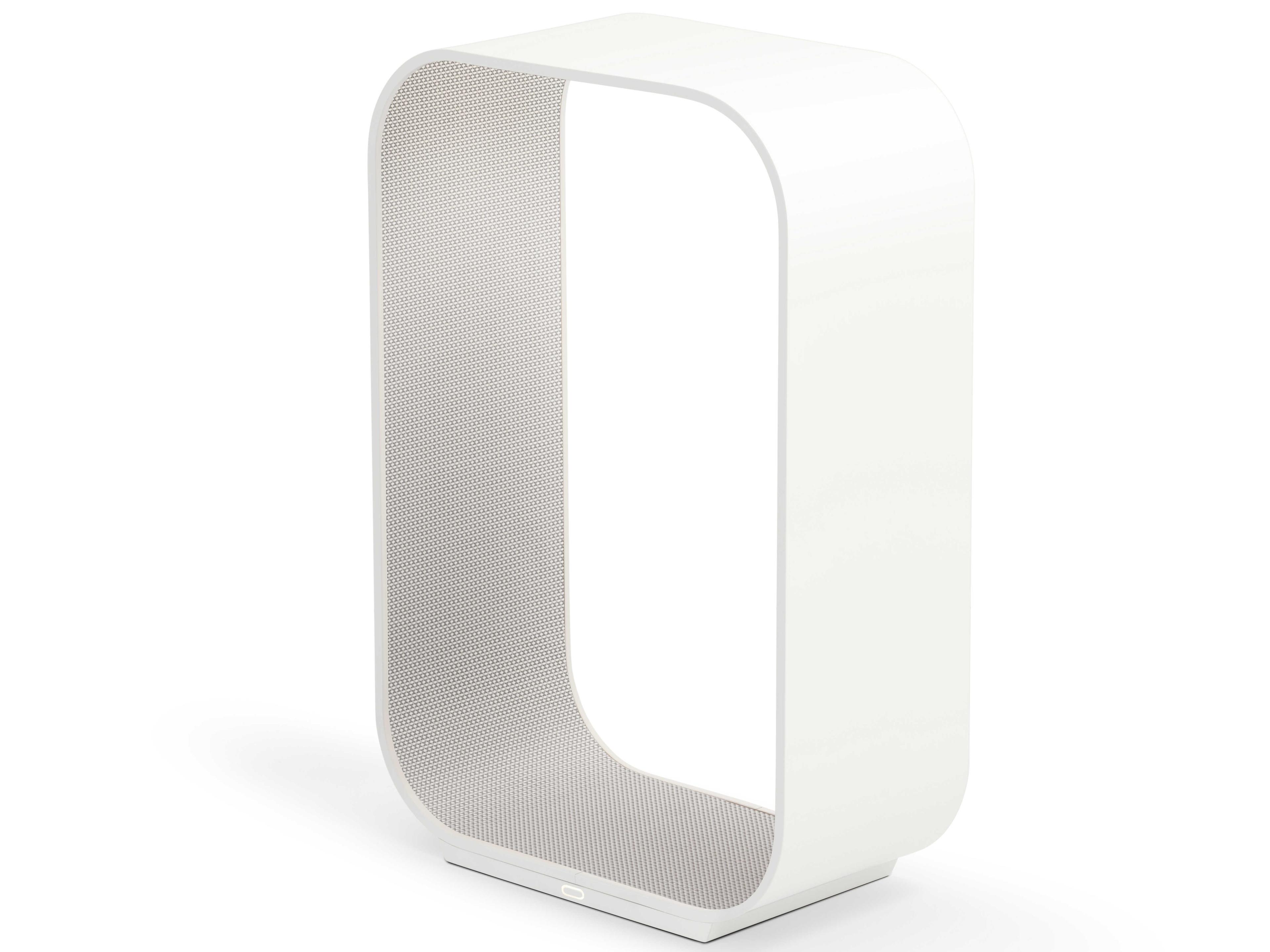 Pablo Contour White Pearl Polycarbonate Lens Table Lamp