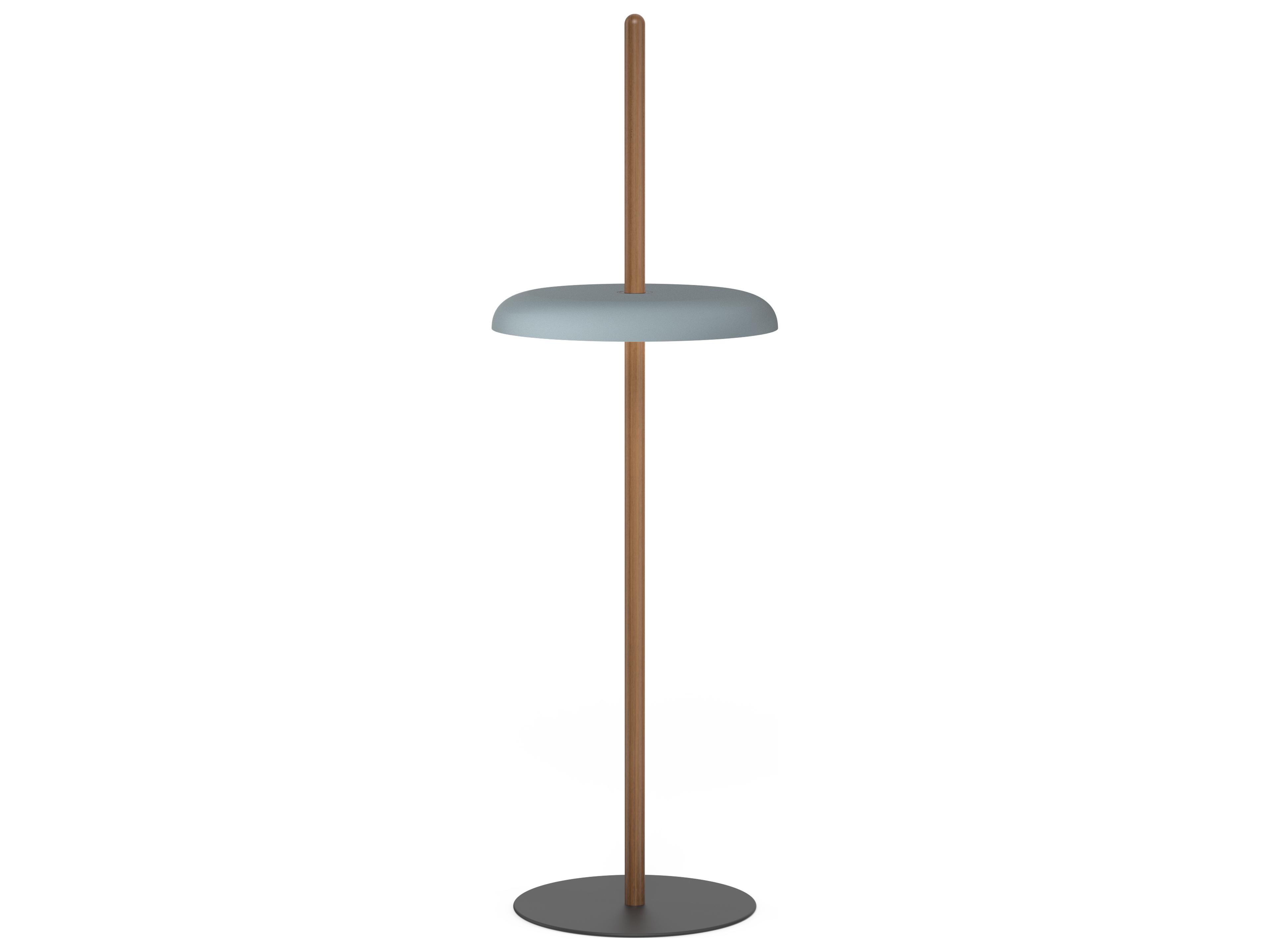 Pablo Nivel Walnut Blue Brown Floor Lamp