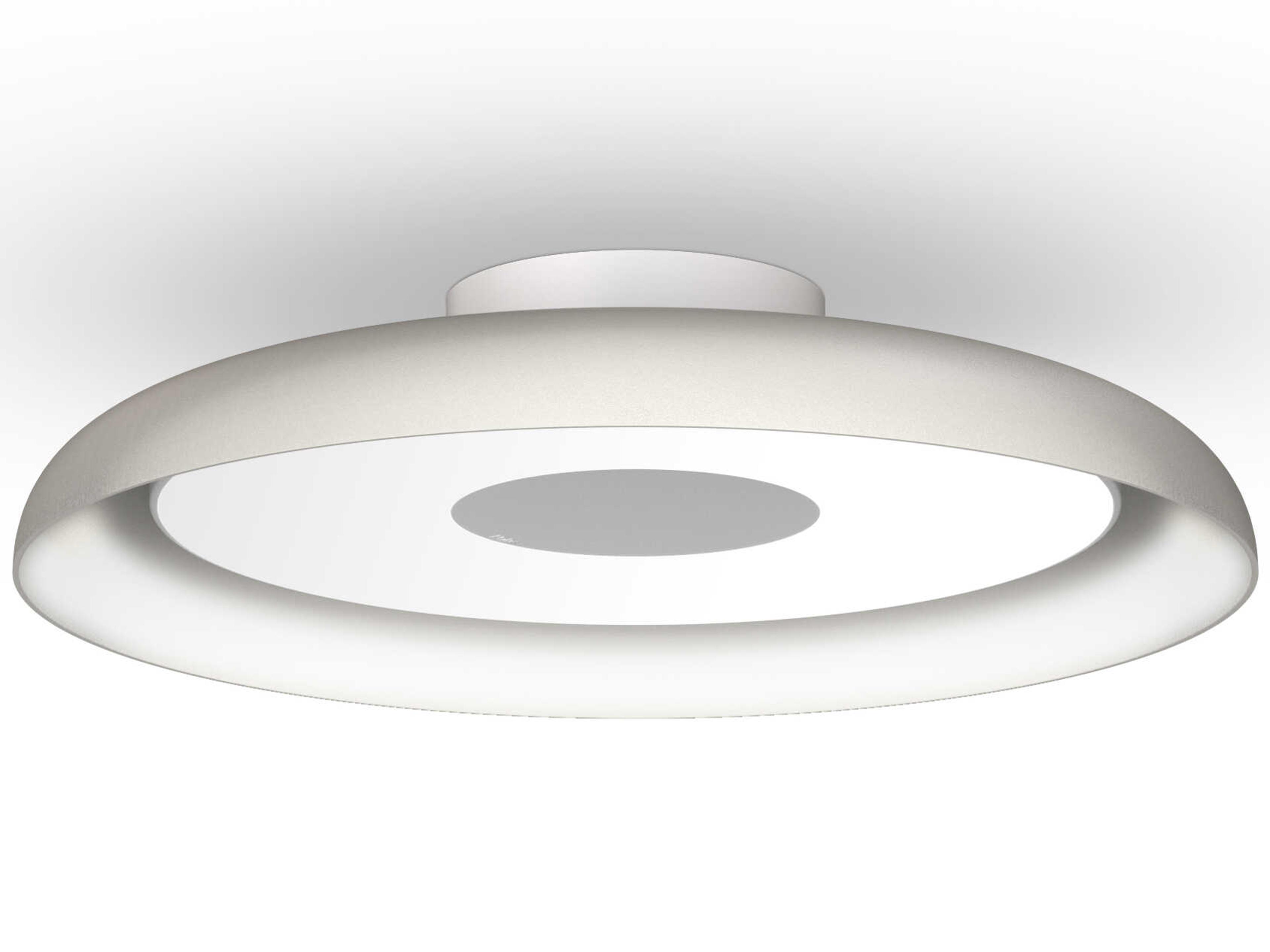 Pablo Nivel 1-Light White Round Flush Mount