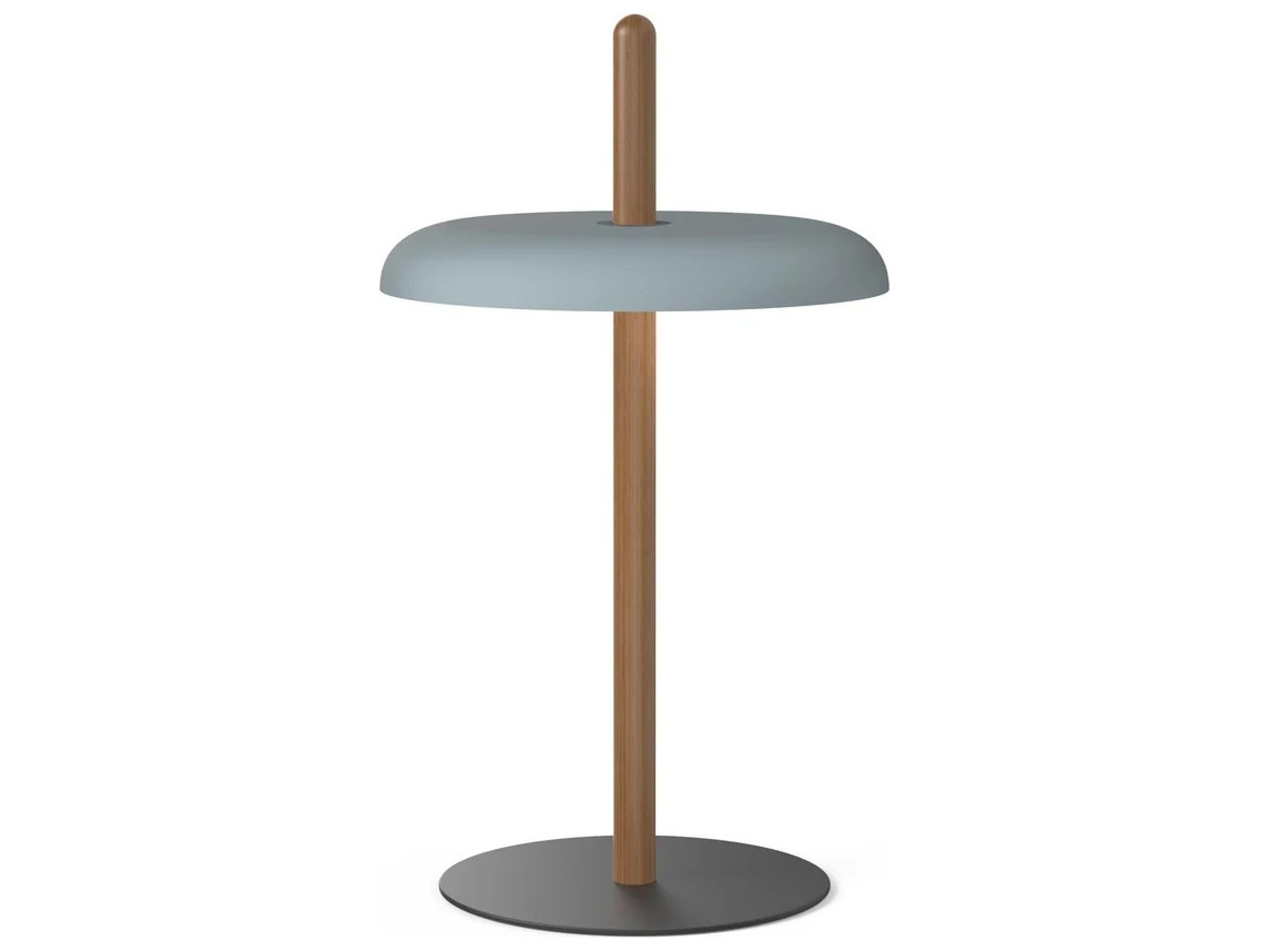 Pablo Nivel Walnut Blue Brown Table Lamp