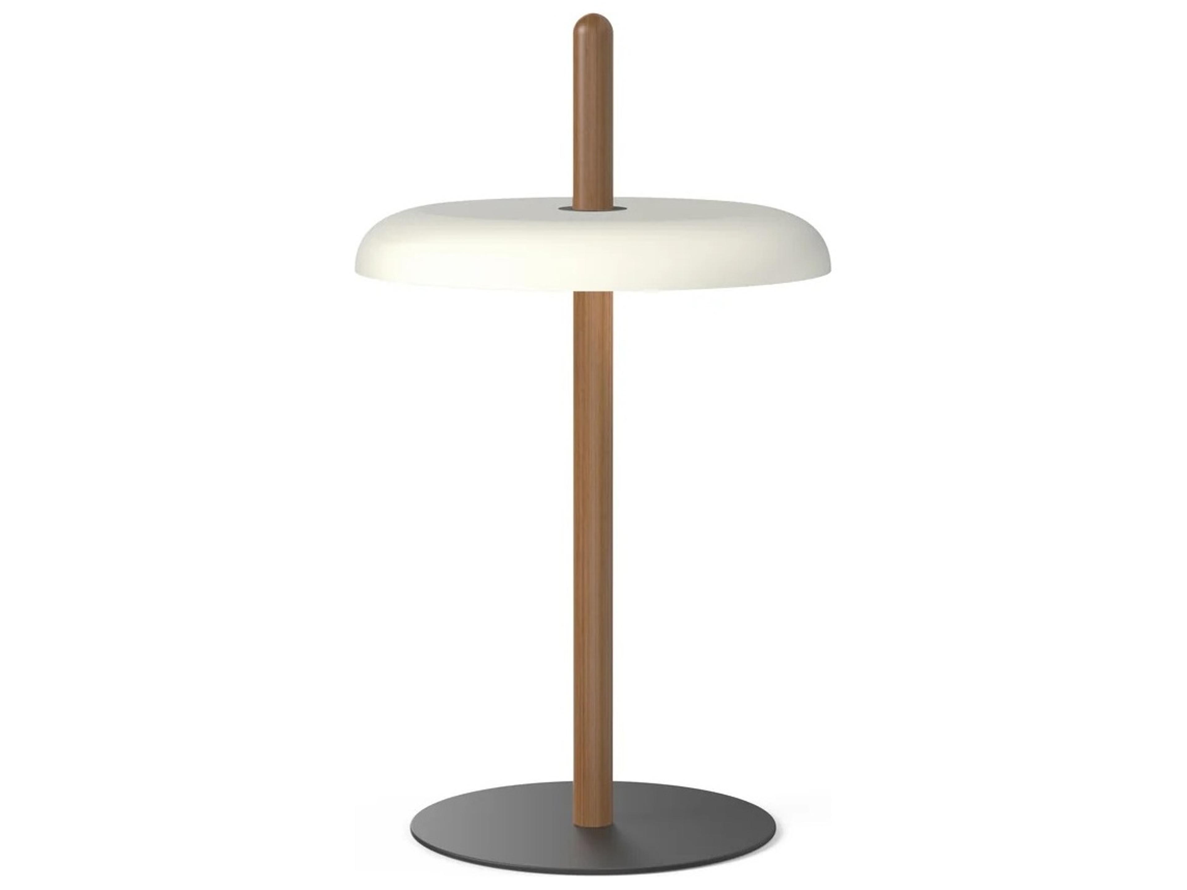 Pablo Nivel Walnut White Brown Table Lamp