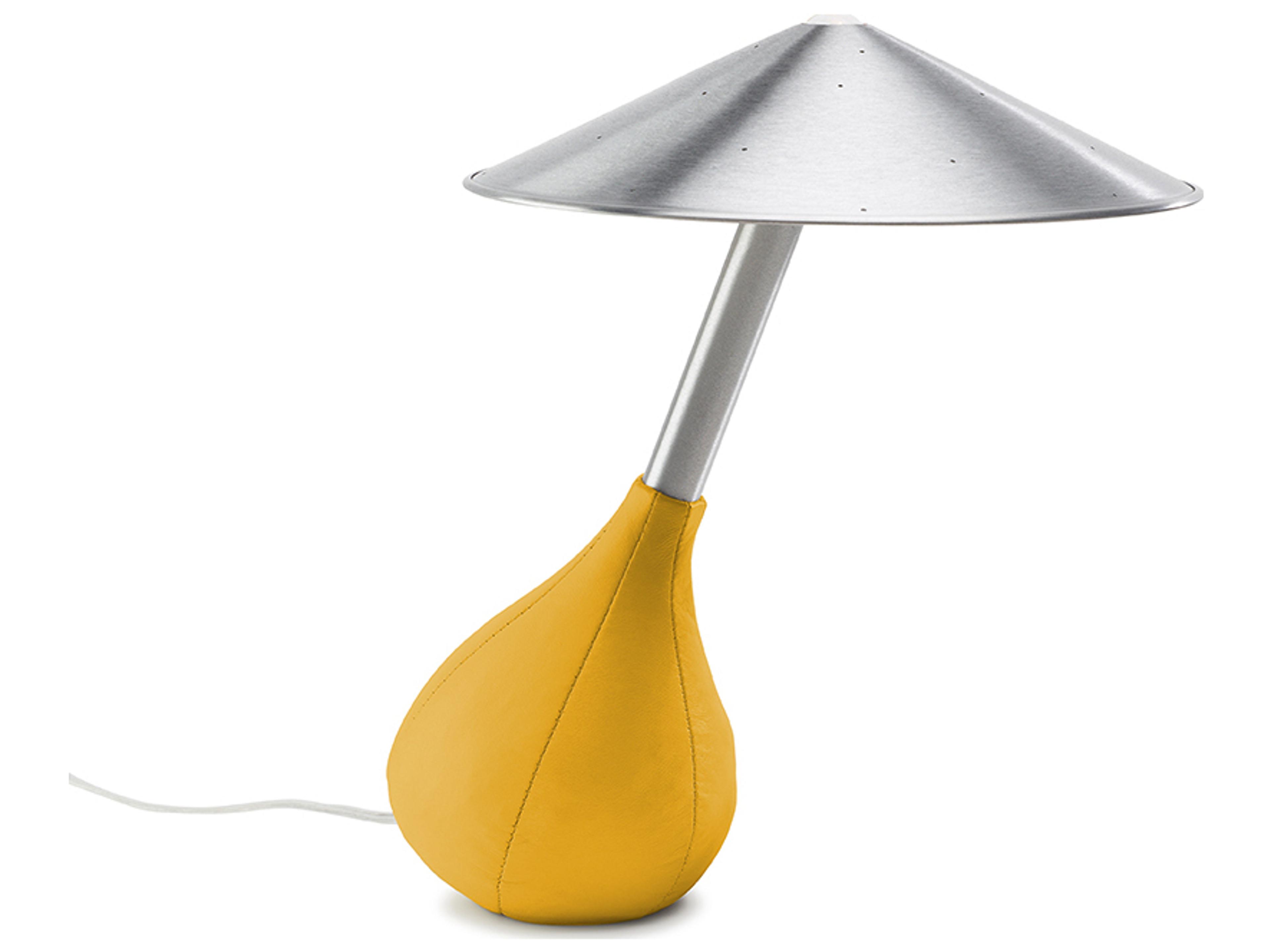 Pablo Piccola Mustard Glass Tube Yellow Table Lamp